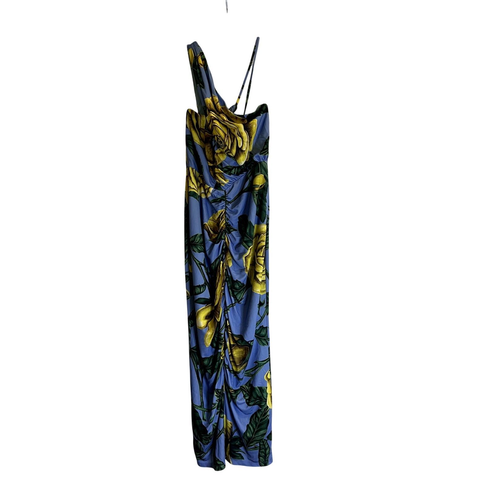 Marchesa Marchesa Notte Midi Floral Dress Size 6 blue yellow Size S / US 4 / IT 40 - 3 Thumbnail