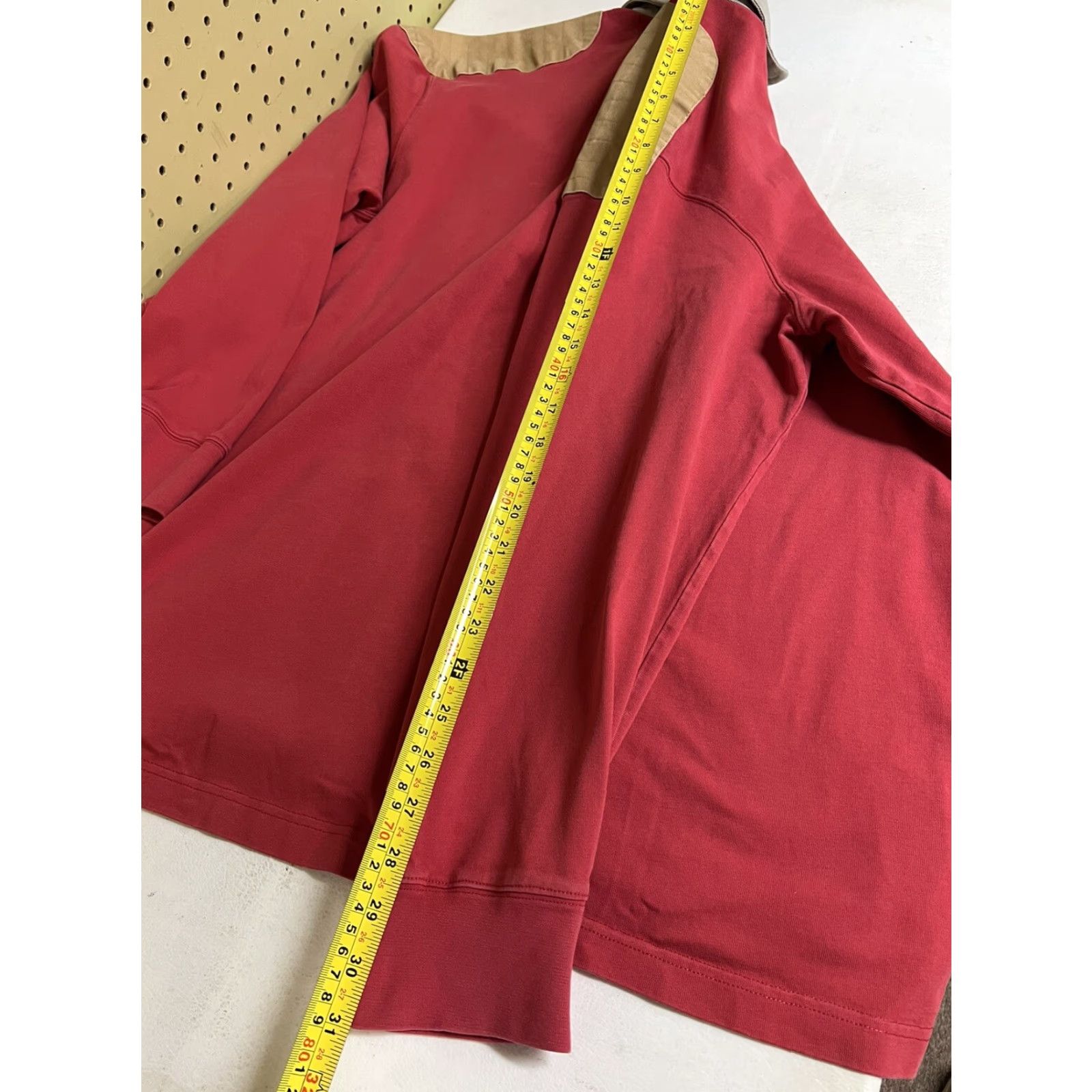 Orvis VINTAGE Orvis Long Sleeve Polo Shirt Rugby L Men’s Red 1990s Cotton Shirt Mens Size US L / EU 52-54 / 3 - 6 Thumbnail