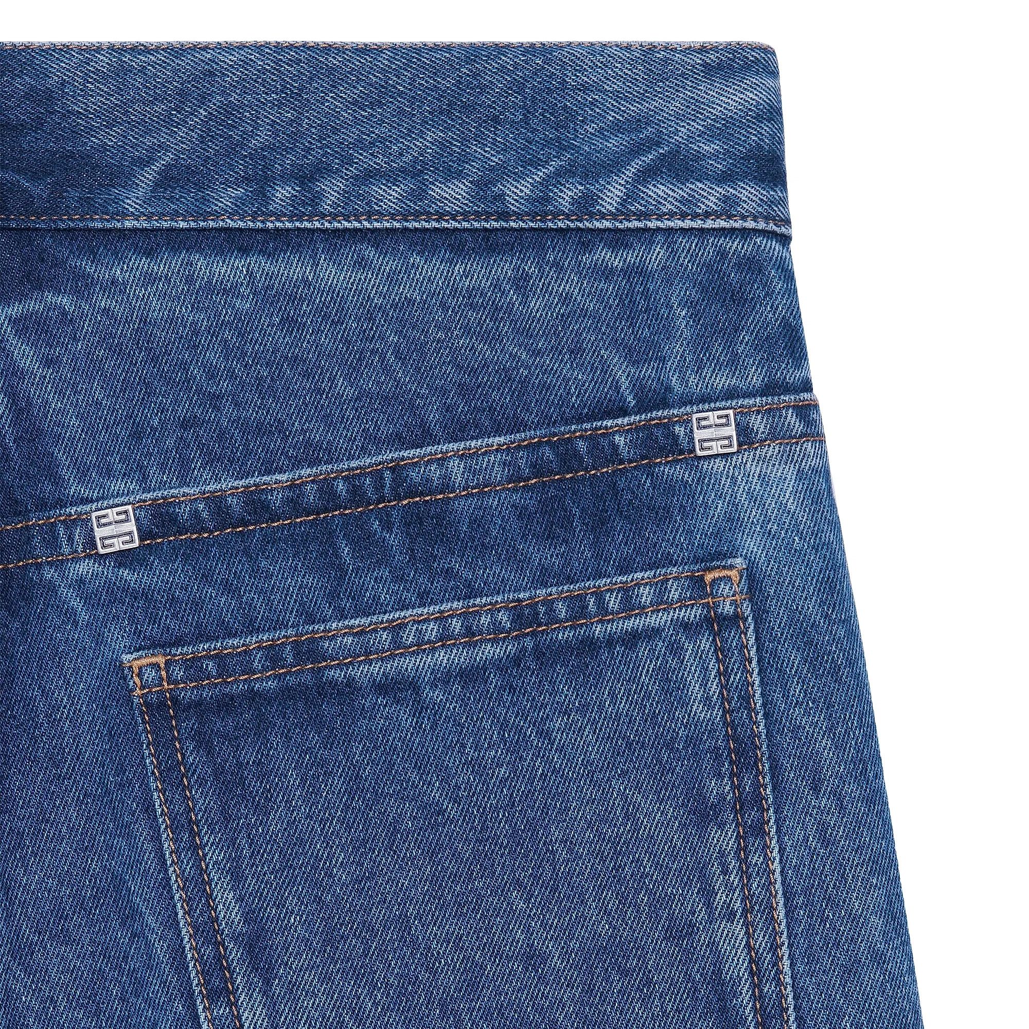 Givenchy 31 Givenchy Jeans Loose Fit Cardo Pants Marble Denim Blue Size US 31 - 3 Thumbnail
