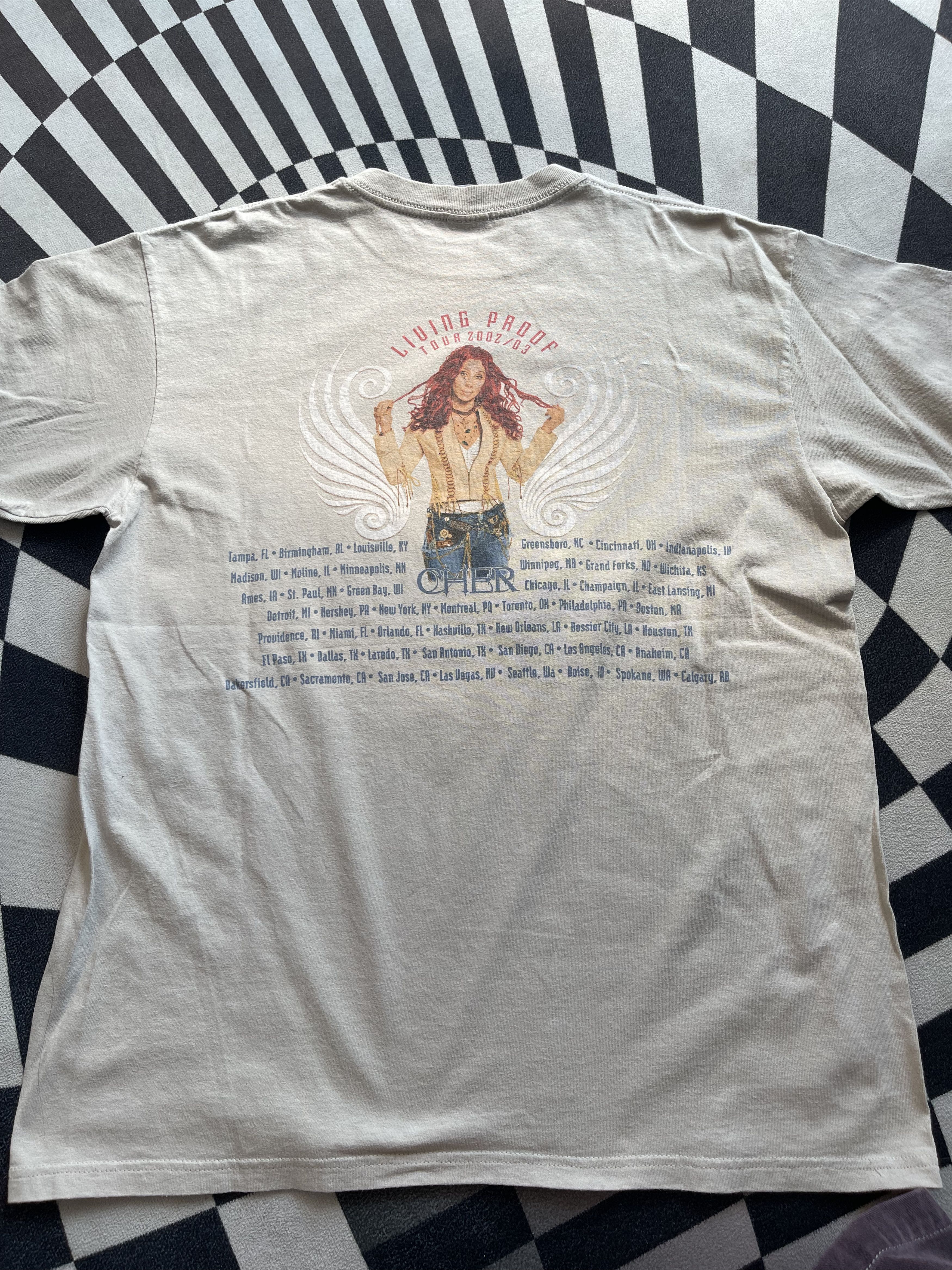 Band Tees Vintage Cher Living Proof Tour Shirt 2002-2003 Size US L / EU 52-54 / 3 - 6 Thumbnail