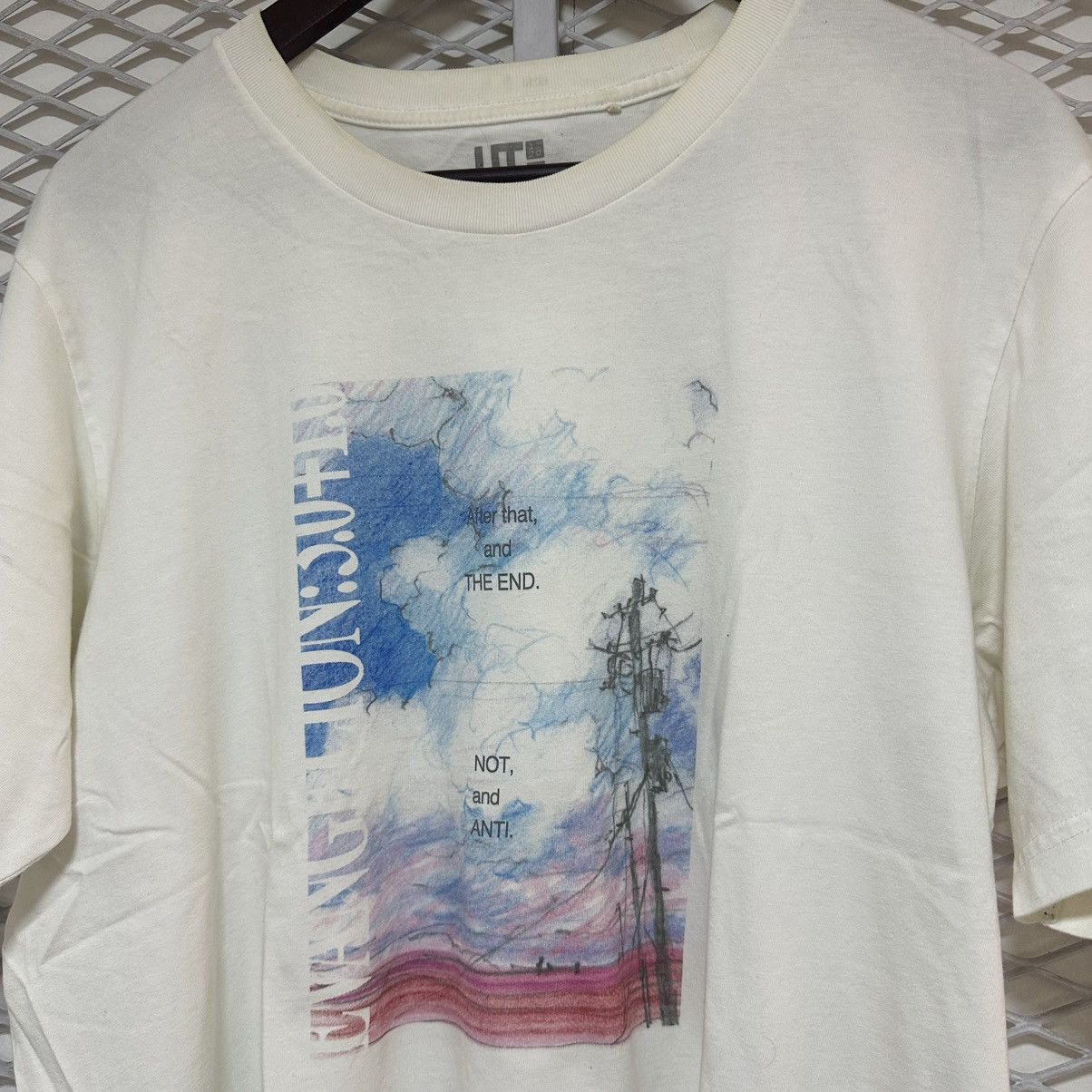Anime Rare Anime EVANGELION:3.0+1.0 White Tshirt Size US XL / EU 56 / 4 - 2 Thumbnail