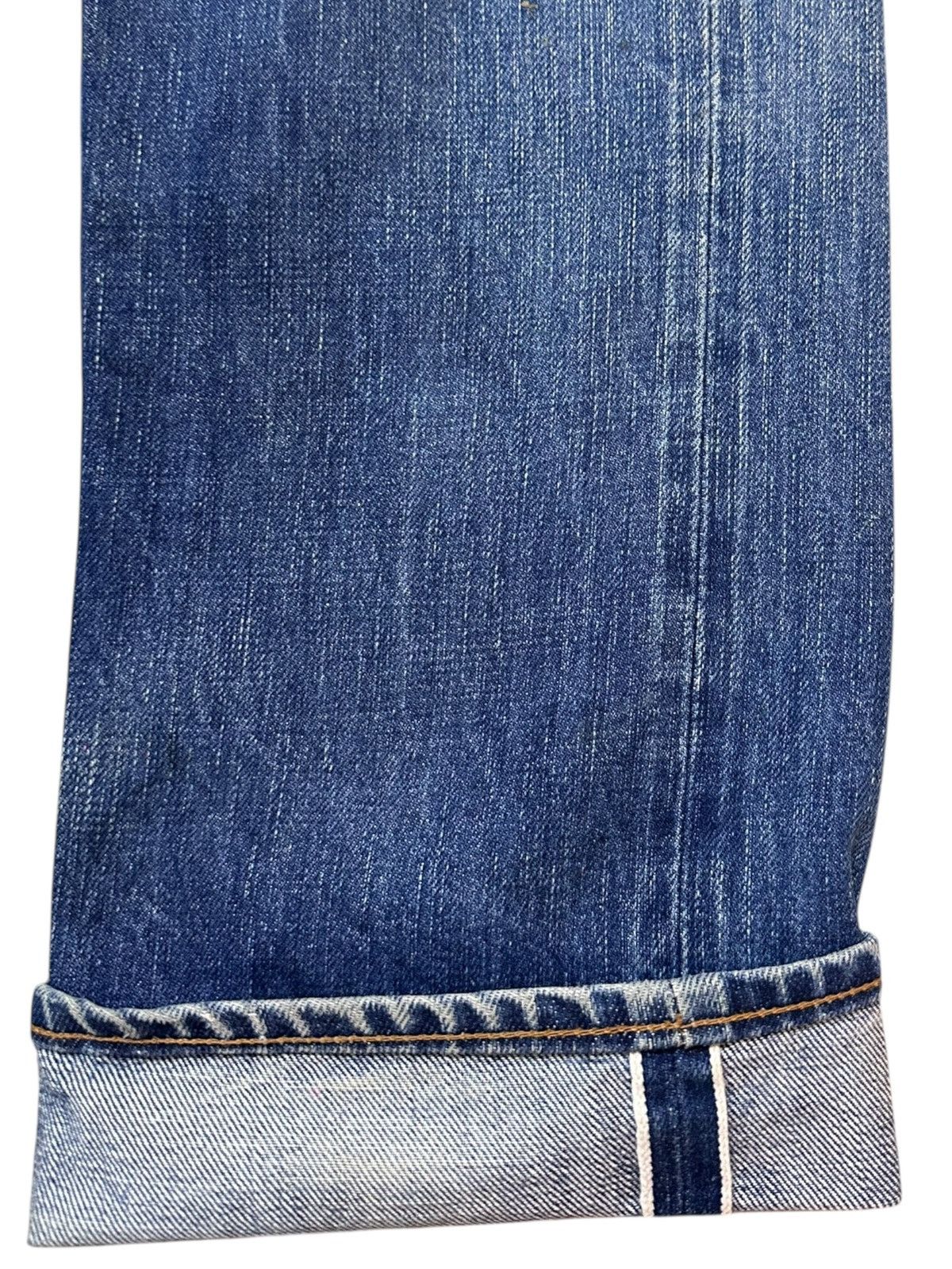 Indigo Vintage Indigo Selvedge Mudwash Grunge Distressed Denim Size US 32 / EU 48 - 5 Thumbnail