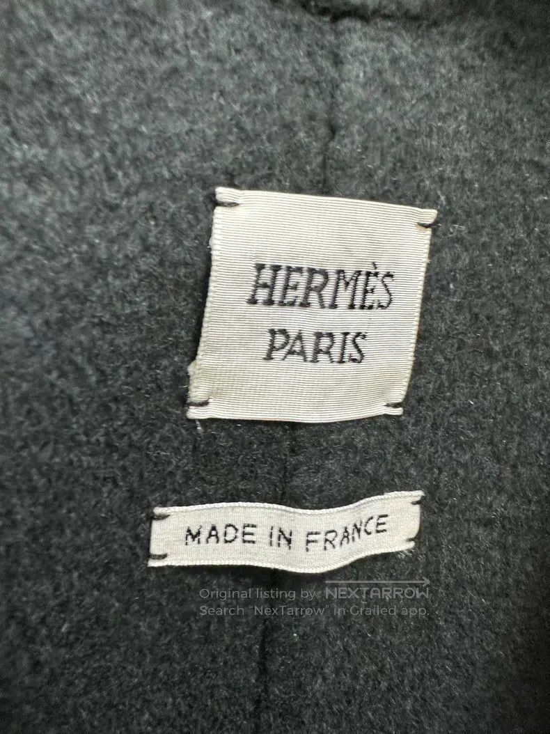 Hermes Hermes Cashmere and Wool Blended Jacket, Simple Style Size XXS / US 00 / IT 34 - 3 Thumbnail