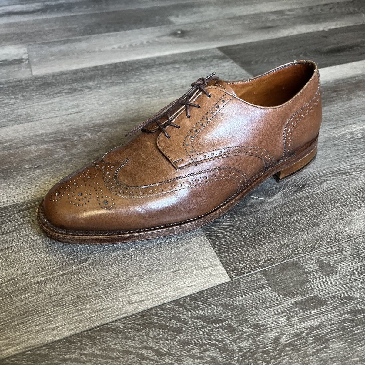 Vintage Vintage 1990s Steed Ambassador Leather Wingtip Loafers Shoes Size US 12 / EU 45 - 9 Thumbnail