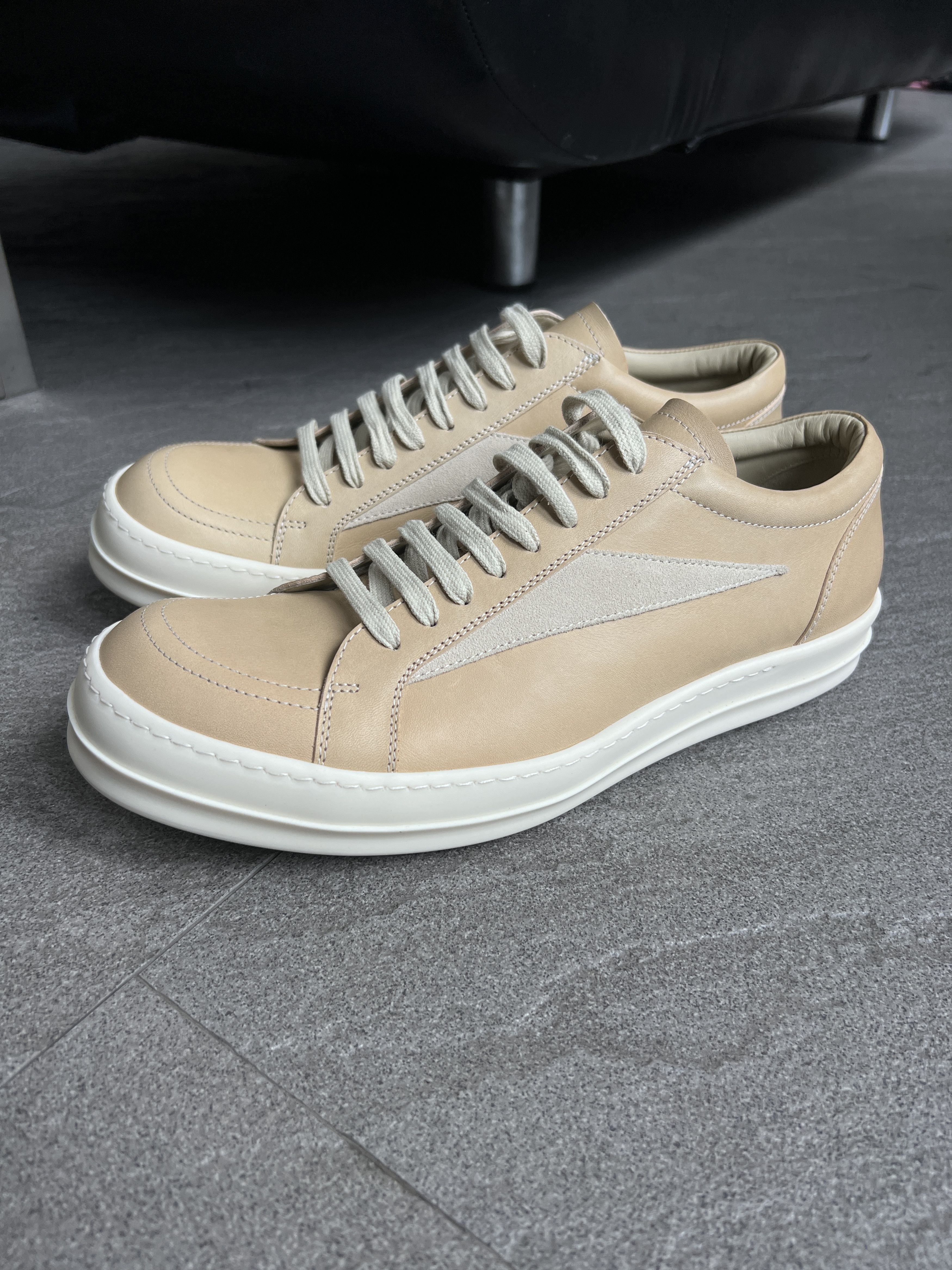 Rick Owens Rick Owens Vans Vintage Sneaks Parchment Milk EU44 New Size US 11 / EU 44 - 4 Thumbnail