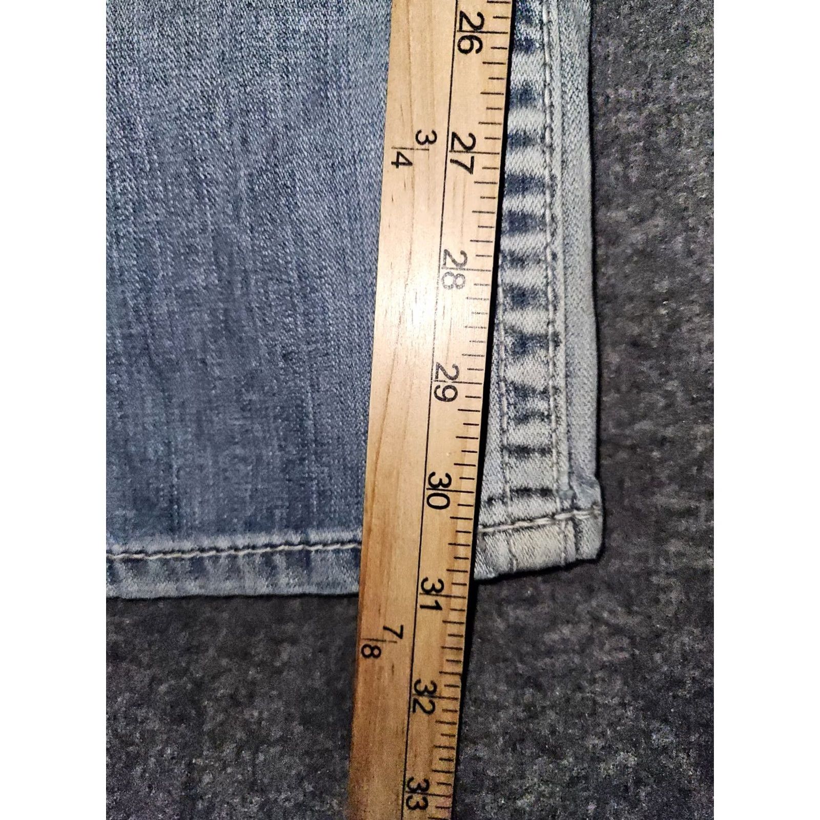 Vintage BKE Tyler Bootcut Jeans Men's 34x31 Mid Blue Embroidered Preppy Logo Cowboy Rock 90s Mens Regular Size US 34 / EU 50 - 5 Thumbnail