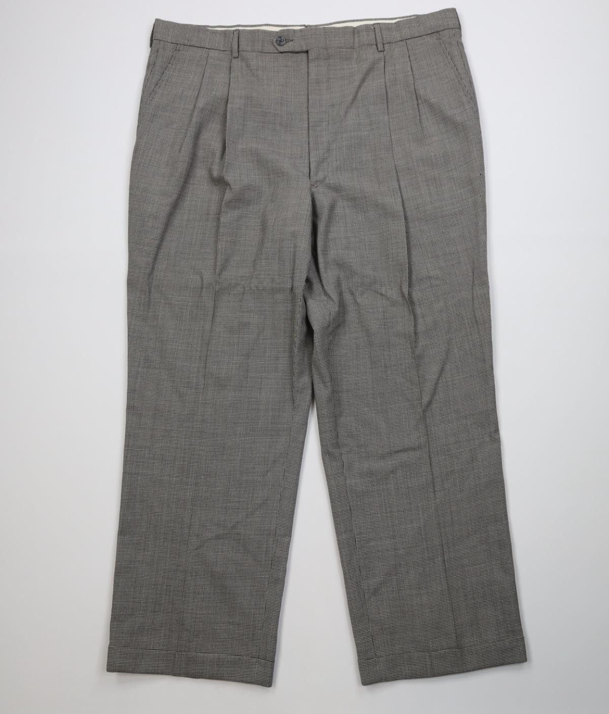 Vintage Vintage 70s Streetwear Houndstooth Wide Leg Chino Pants USA Size US 40 / EU 56 - 1 Thumbnail