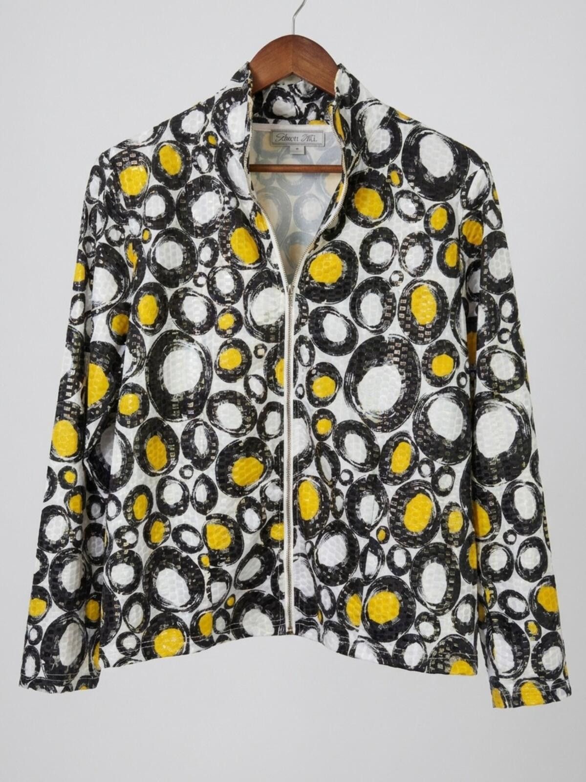 Other Birch Hill Black, White & Yellow Circle-Jacket Size M / US 6-8 / IT 42-44 - 1 Thumbnail