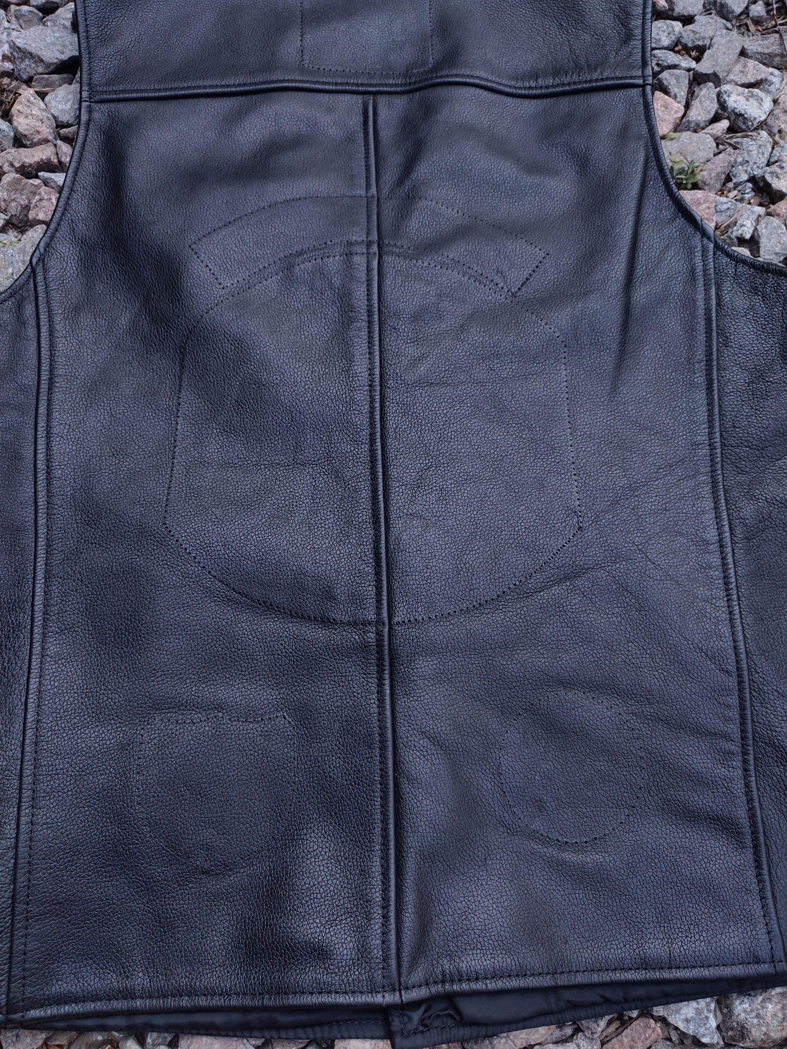 Harley Davidson Harley Davidson Vintage Leather Biker Vest Size US L / EU 52-54 / 3 - 12 Thumbnail