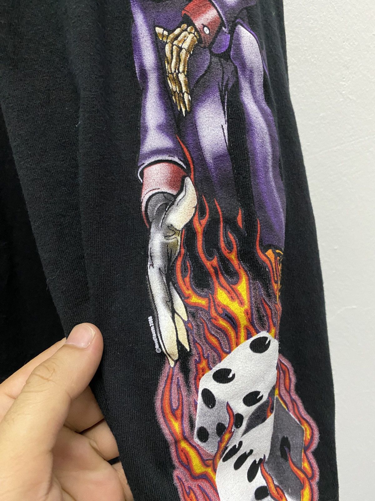 JNCO Vintage Skull Like Jnco Design Long Sleeve Flame Copyrights Size US L / EU 52-54 / 3 - 7 Thumbnail