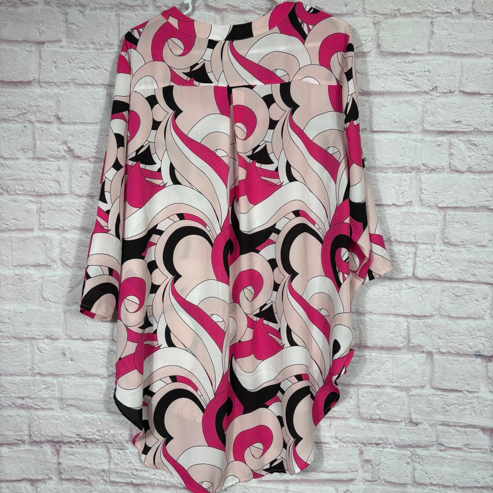 Cartoon Network Cato Women's Plus Size 18/20 Abstract Print Blouse Size XL / US 12-14 / IT 48-50 - 8 Thumbnail