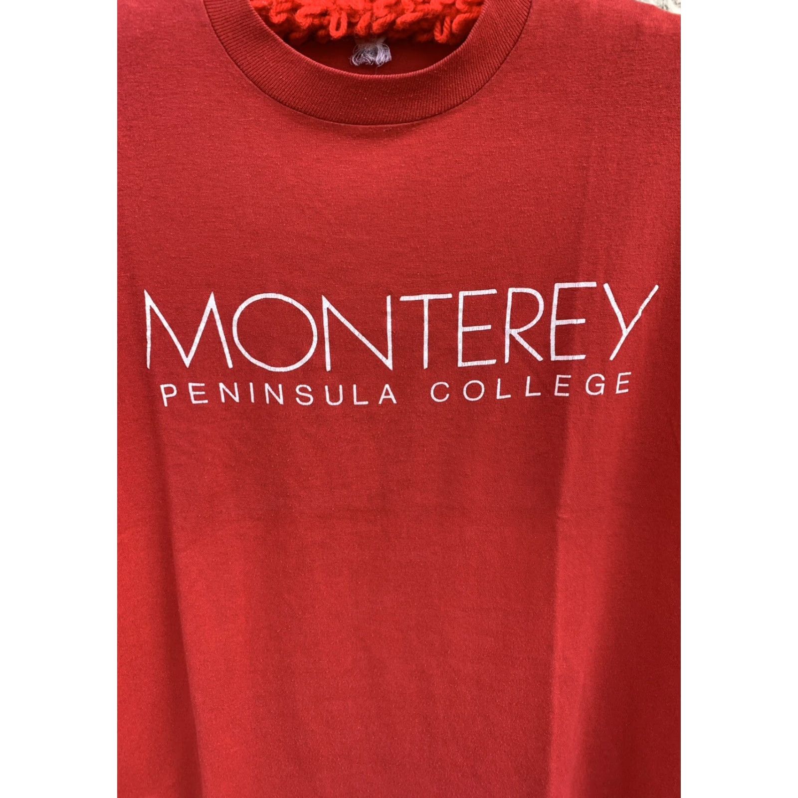 Vintage VINTAGE Monterey Bay Peninsula College Single Stitch T Shirt Graphic Tee Size M Red Men Shirt Size US M / EU 48-50 / 2 - 3 Thumbnail