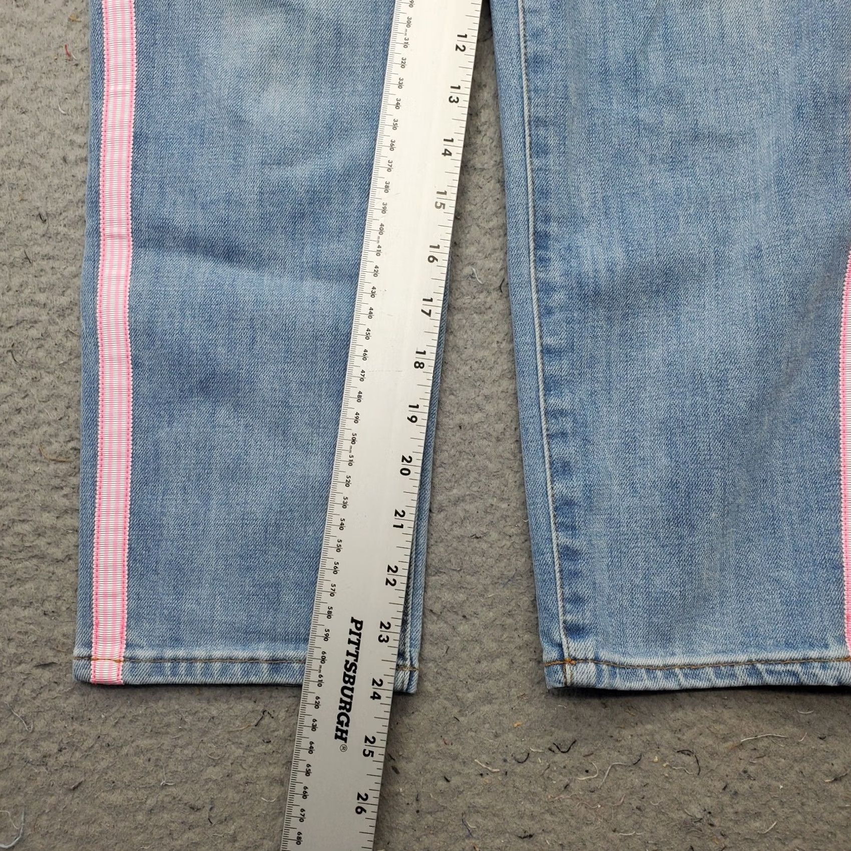 Talbots Talbots Modern Ankle Jeans Womens 4P Blue Denim Medium Wash 5-Pocket Design Straight Jeans XS? Size 27" / US 4 / IT 40 - 4 Thumbnail