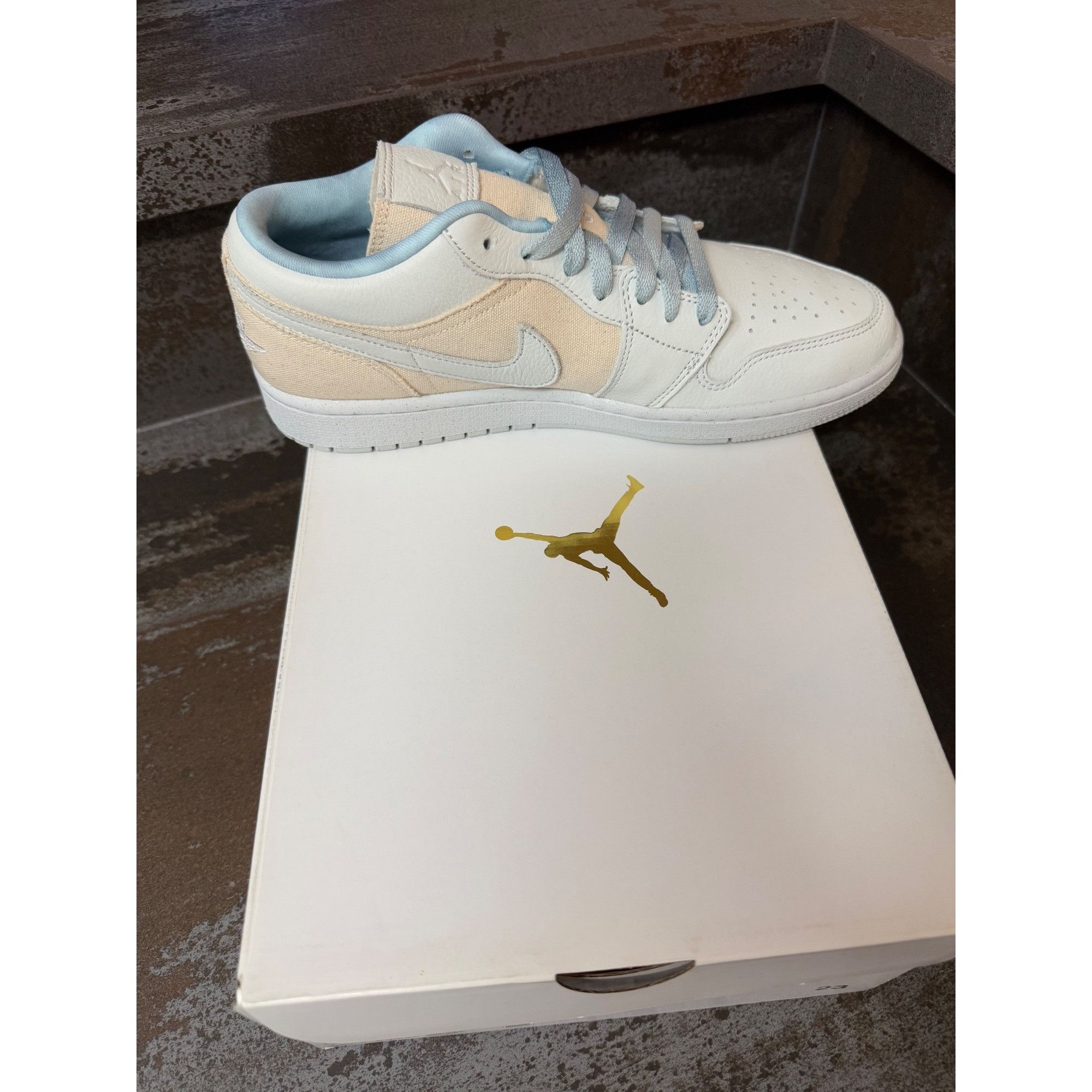 Jordan Brand Women's Jordan 1 Low Se Canvas Iris Whisper Sail Size 11- DQ Size US 11 / IT 41 - 6 Thumbnail