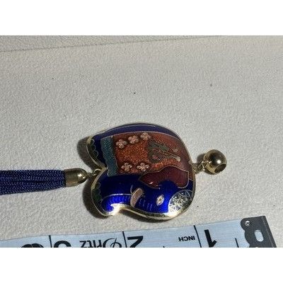The Unbranded Brand A66 Vintage Cloisonne Pendant Retro Double Sided Elephant Wi Size ONE SIZE - 7 Thumbnail