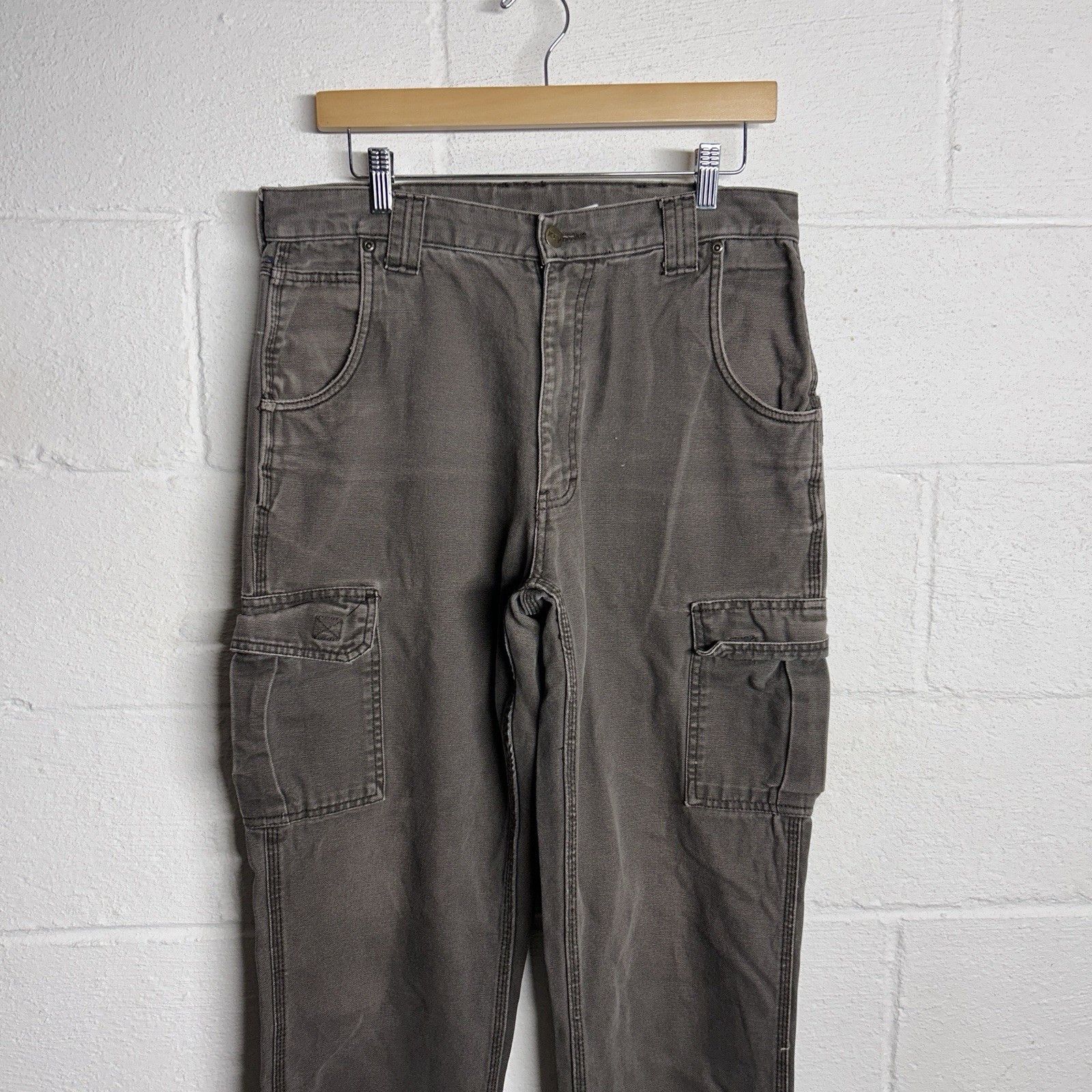 Vintage Key Cargo Utility Canvas Mocha Pants Size 34x36 Size US 34 / EU 50 - 2 Thumbnail