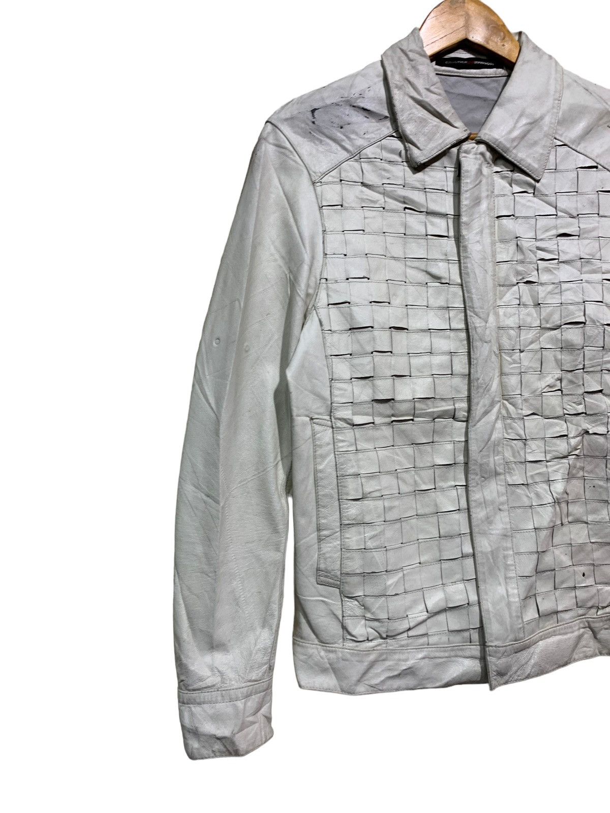 Jean Paul Gaultier 🔥JPG HOMME WOVEN LEATHER JACKETS Size US M / EU 48-50 / 2 - 3 Thumbnail