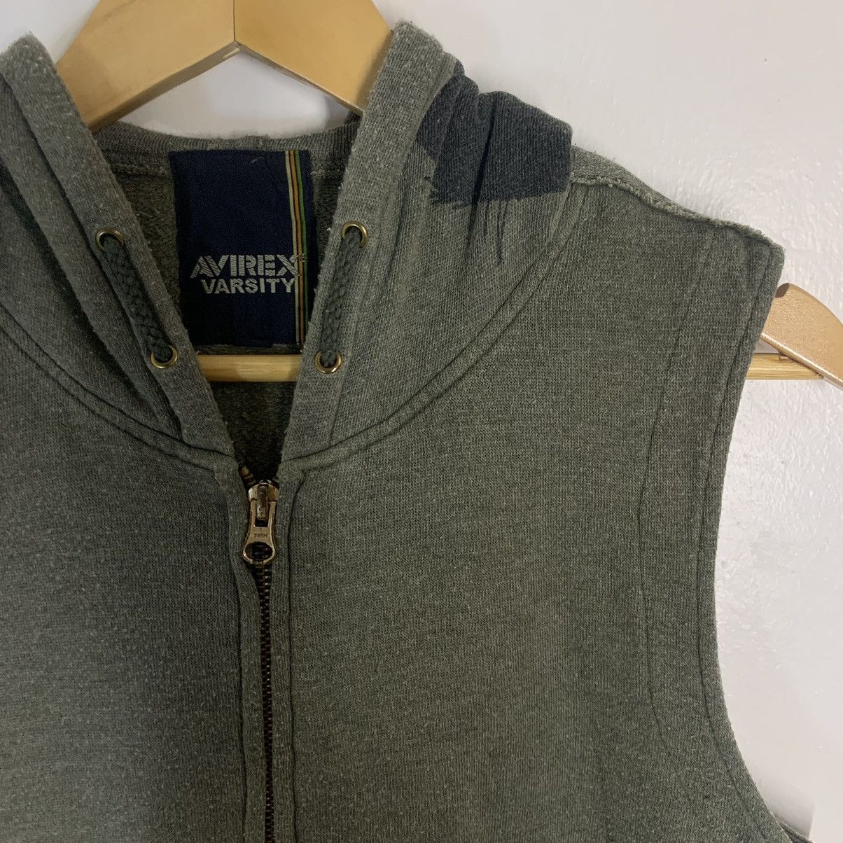 Avirex × Vintage Vintage Avirex Varsity Sleeveless Hoodie Size US M / EU 48-50 / 2 - 3 Thumbnail