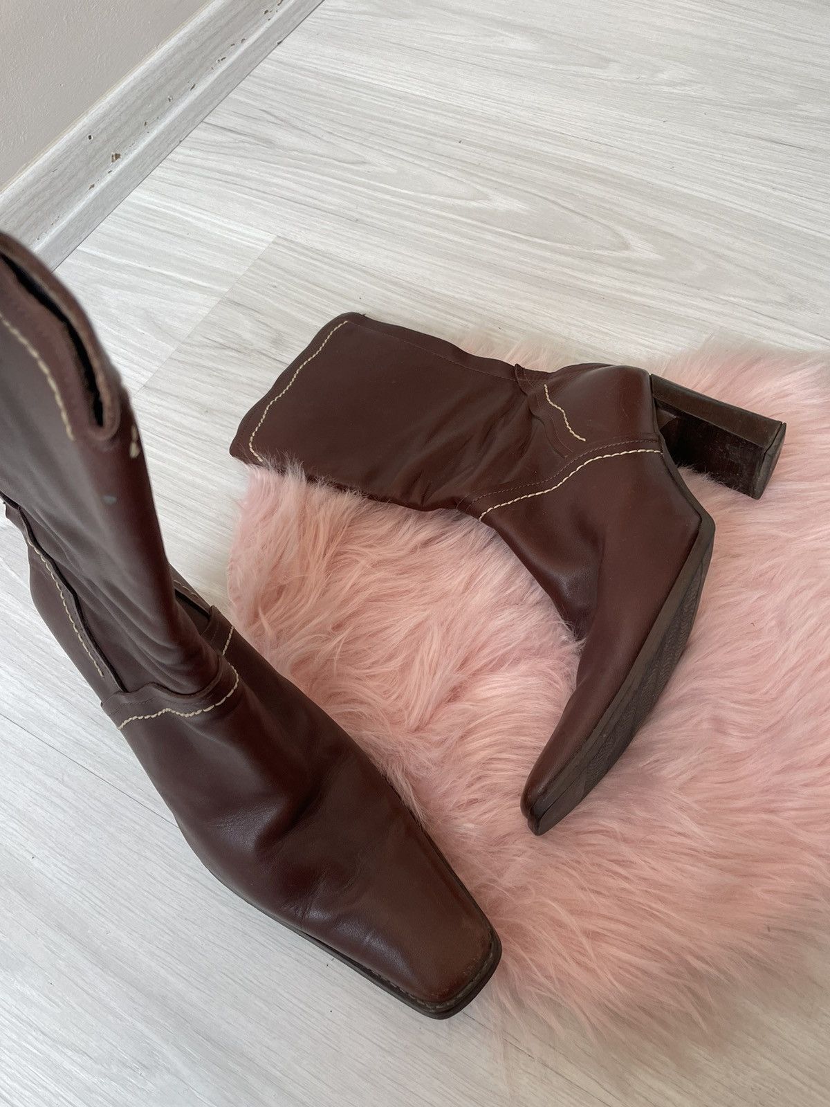 Vintage Vintage leather boots Size US 6.5 / IT 36.5 - 16 Thumbnail