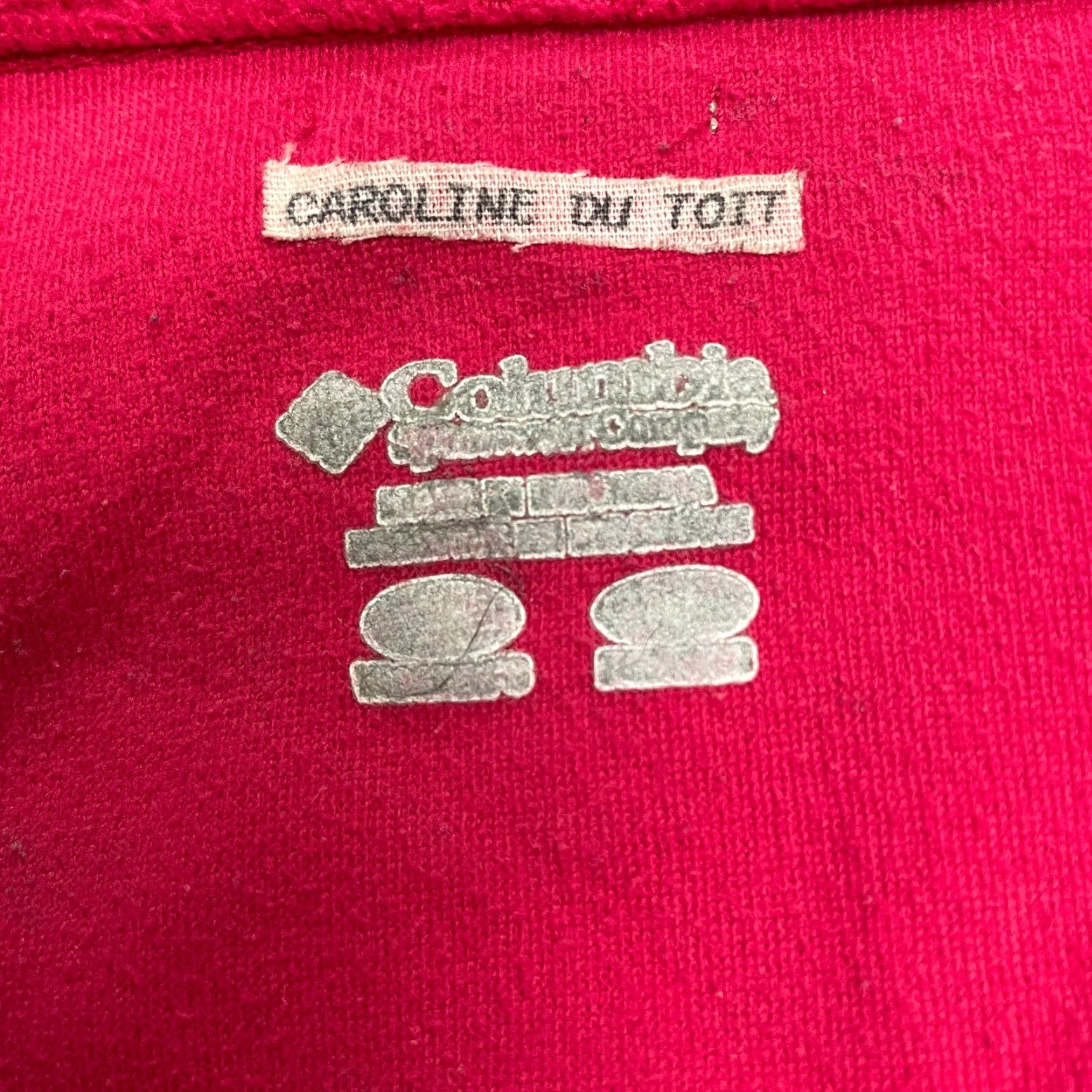 Vintage Columbia Fleece Jacket Women Red Small 1/4 Zip Lightweight Outdoor Casual Regular Fit Size S / US 4 / IT 40 - 5 Thumbnail