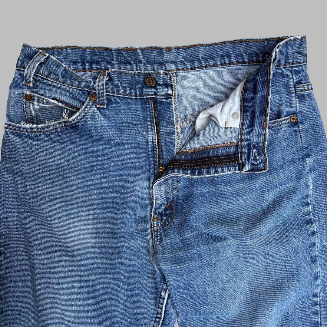 Levi's × Vintage Levi’s 517 1980 80s Vintage W34 Orange Tab Blue Denim Jeans Size US 34 / EU 50 - 4 Thumbnail