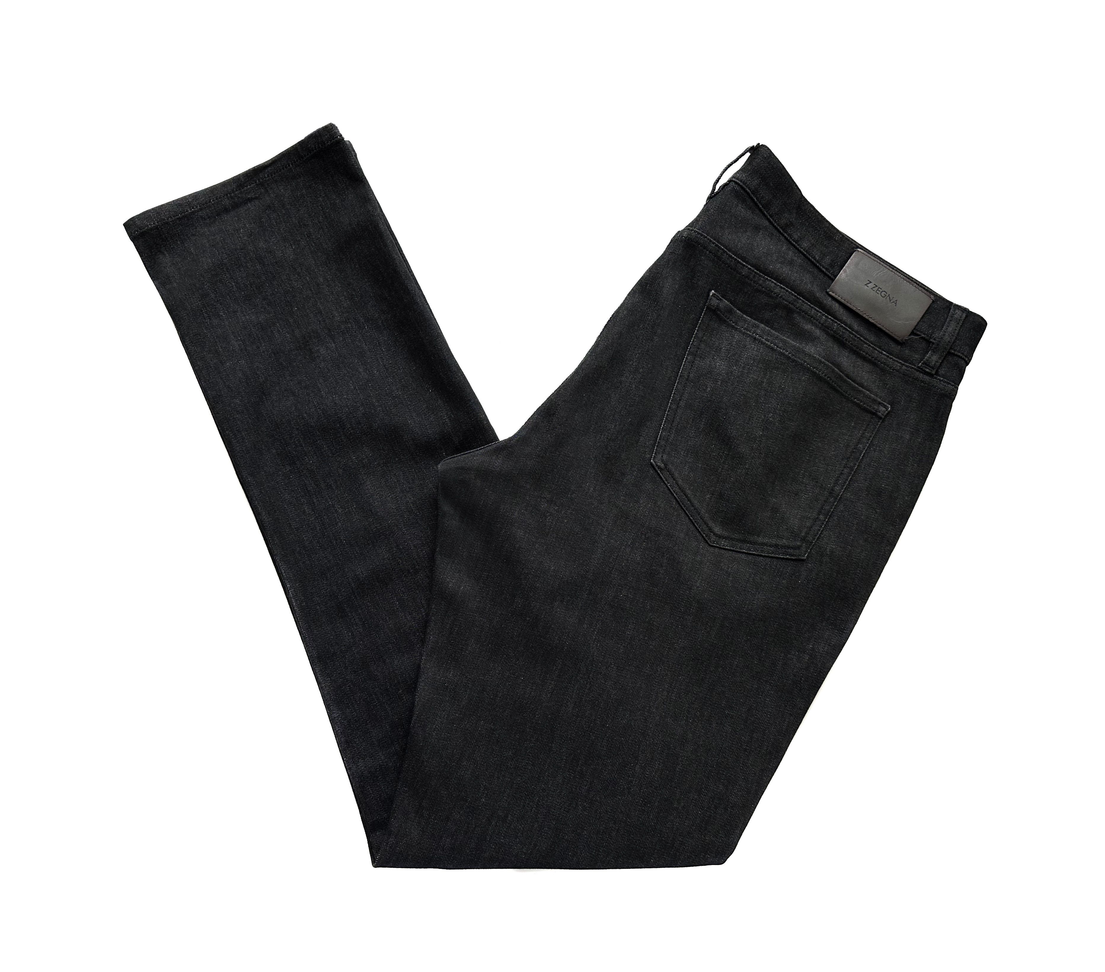 Z Zegna Ermenegildo Zegna black denim pants Size US 38 / EU 54 - 1 Thumbnail