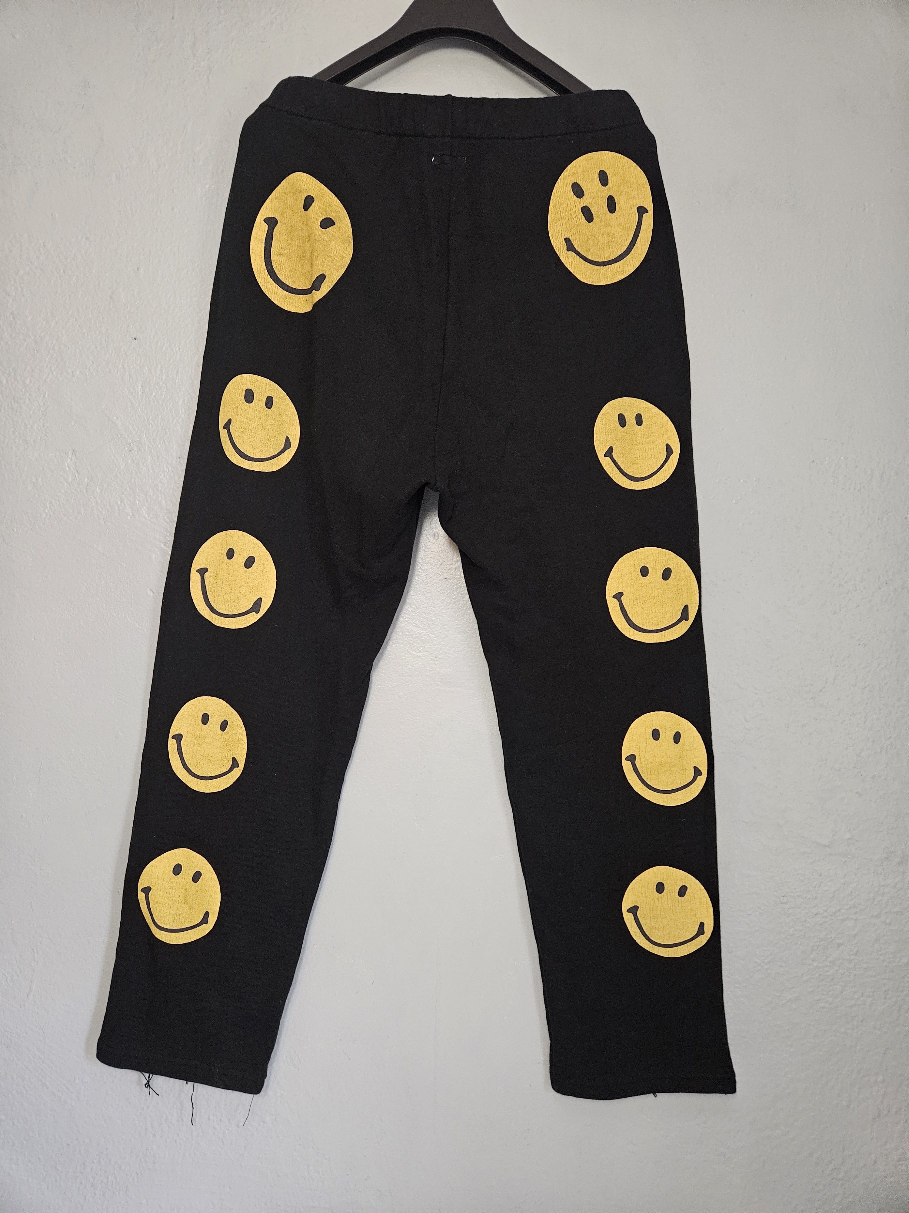 Kapital Smiley Print Black Sweatpants Size US 36 / EU 52 - 1 Thumbnail