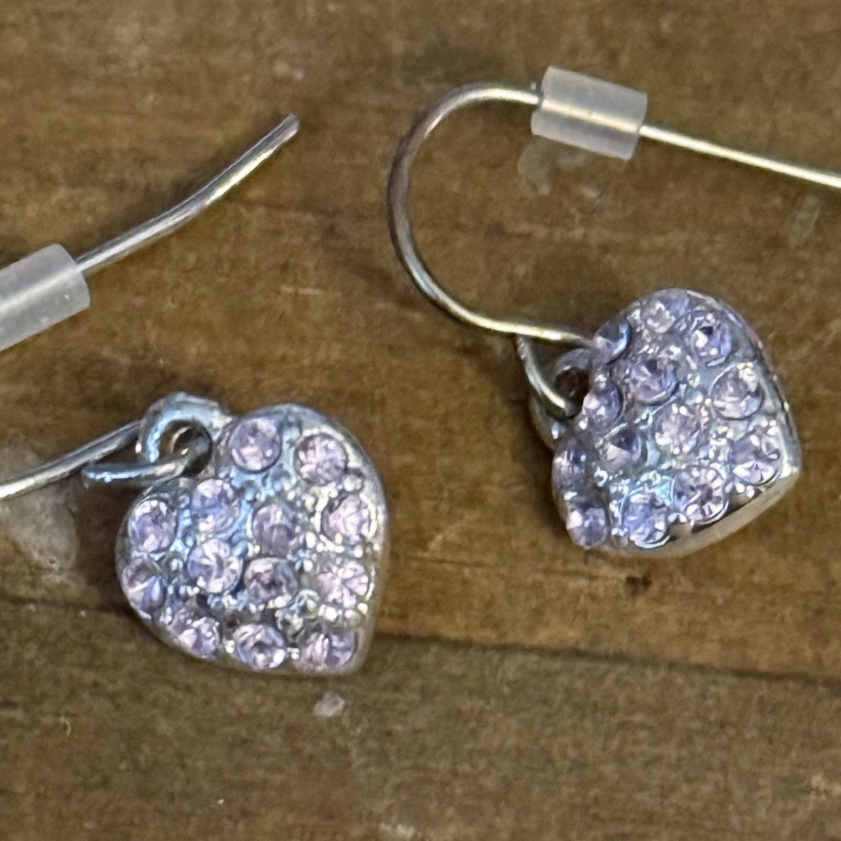 Other Silver rhinestone heart pendant necklace and earrings set Size ONE SIZE - 3 Thumbnail