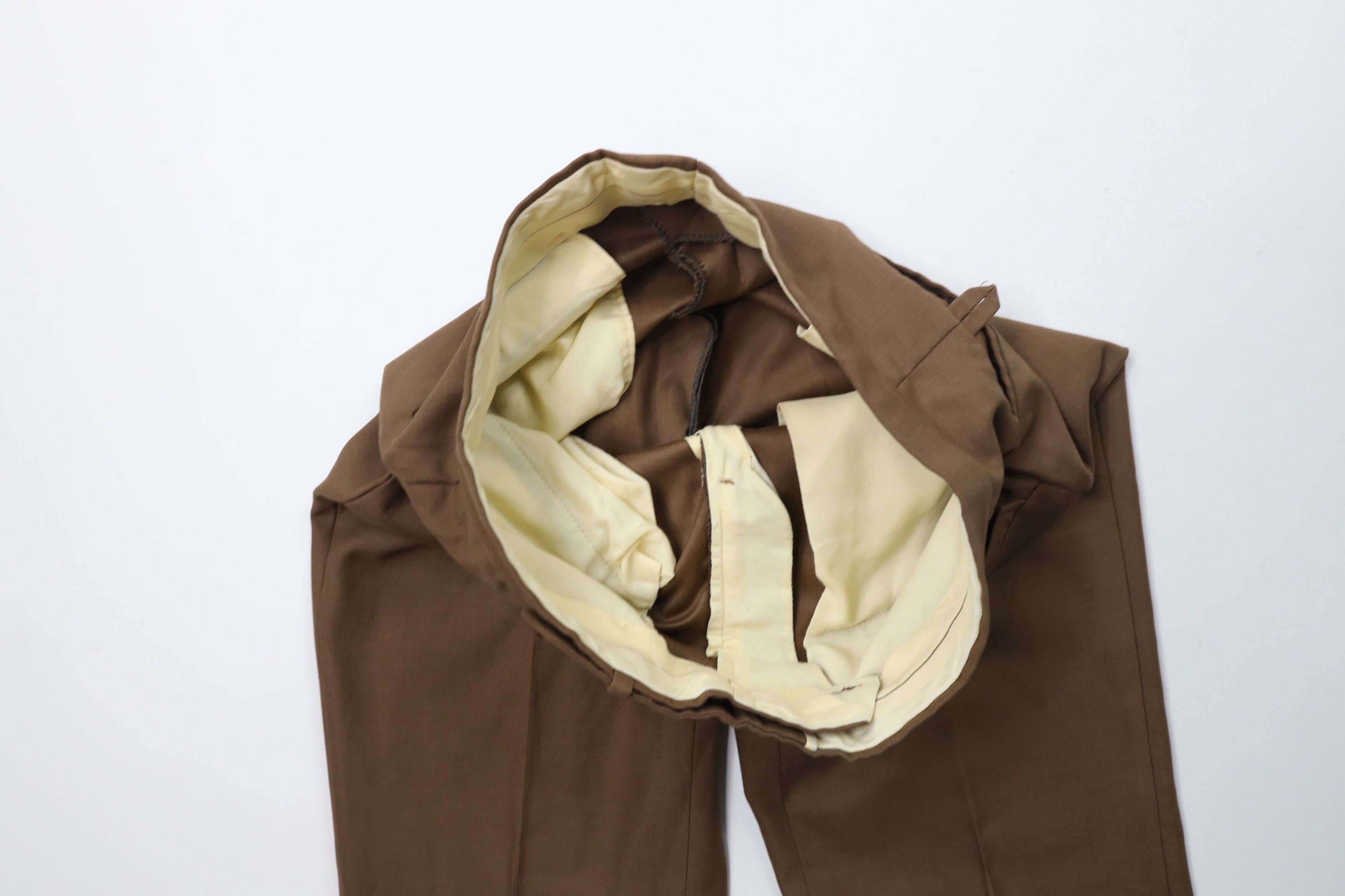 Vintage Vintage 70s Streetwear Flared Wide Leg Chino Pants Brown Size US 32 / EU 48 - 7 Thumbnail