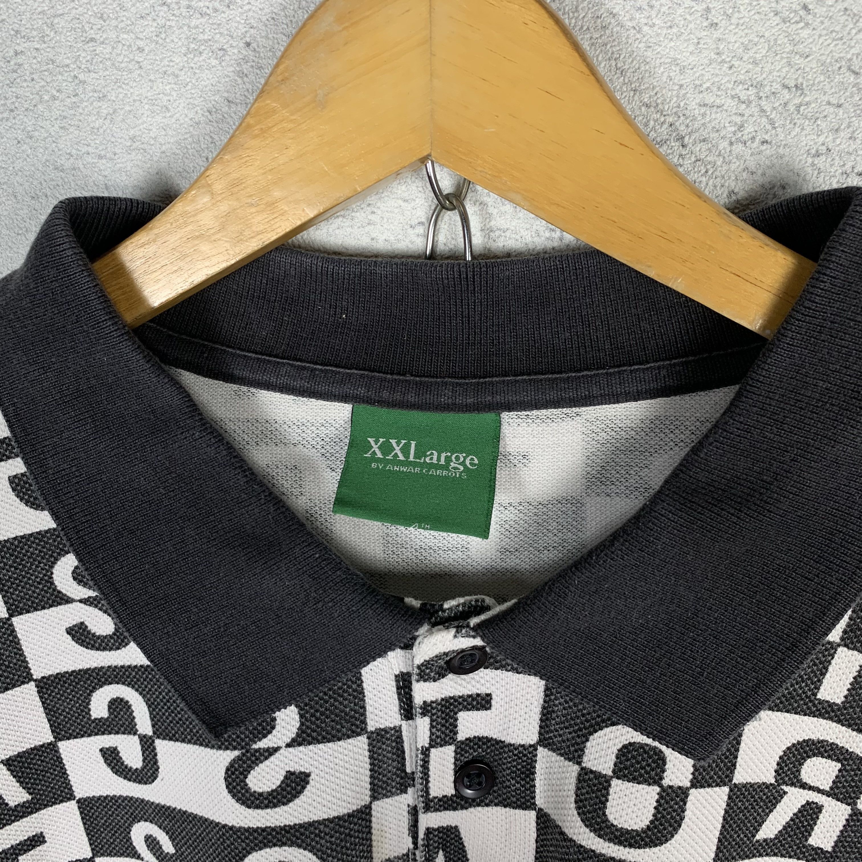 Carrots by Anwar Carrots Anwar Carrotts Checkered Polo Shirt Size US XXL / EU 58 / 5 - 4 Thumbnail