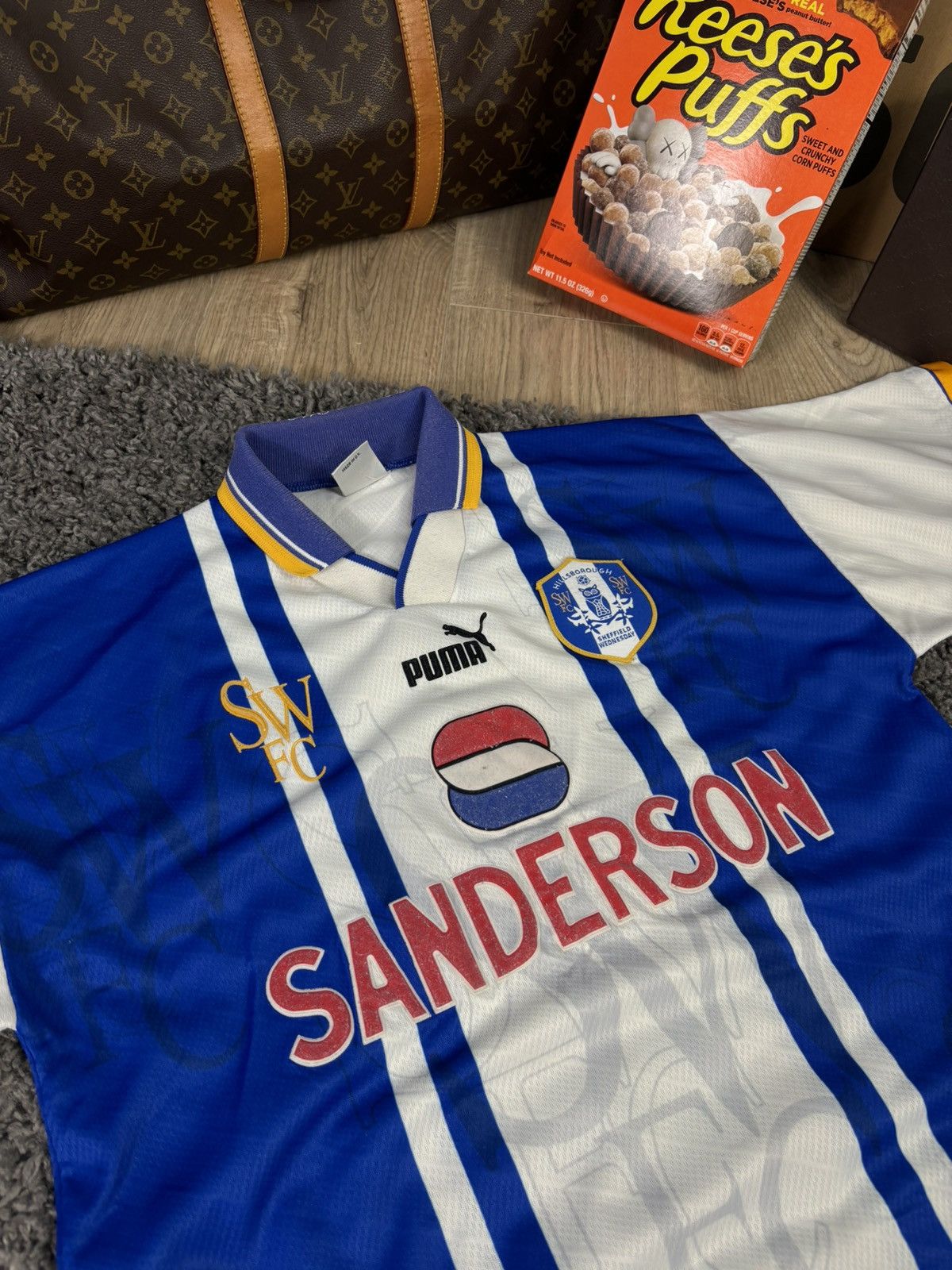 Puma × Vintage Vintage Puma Sheffield Wednesday FC 1995/97 football shirt Size US L / EU 52-54 / 3 - 6 Thumbnail