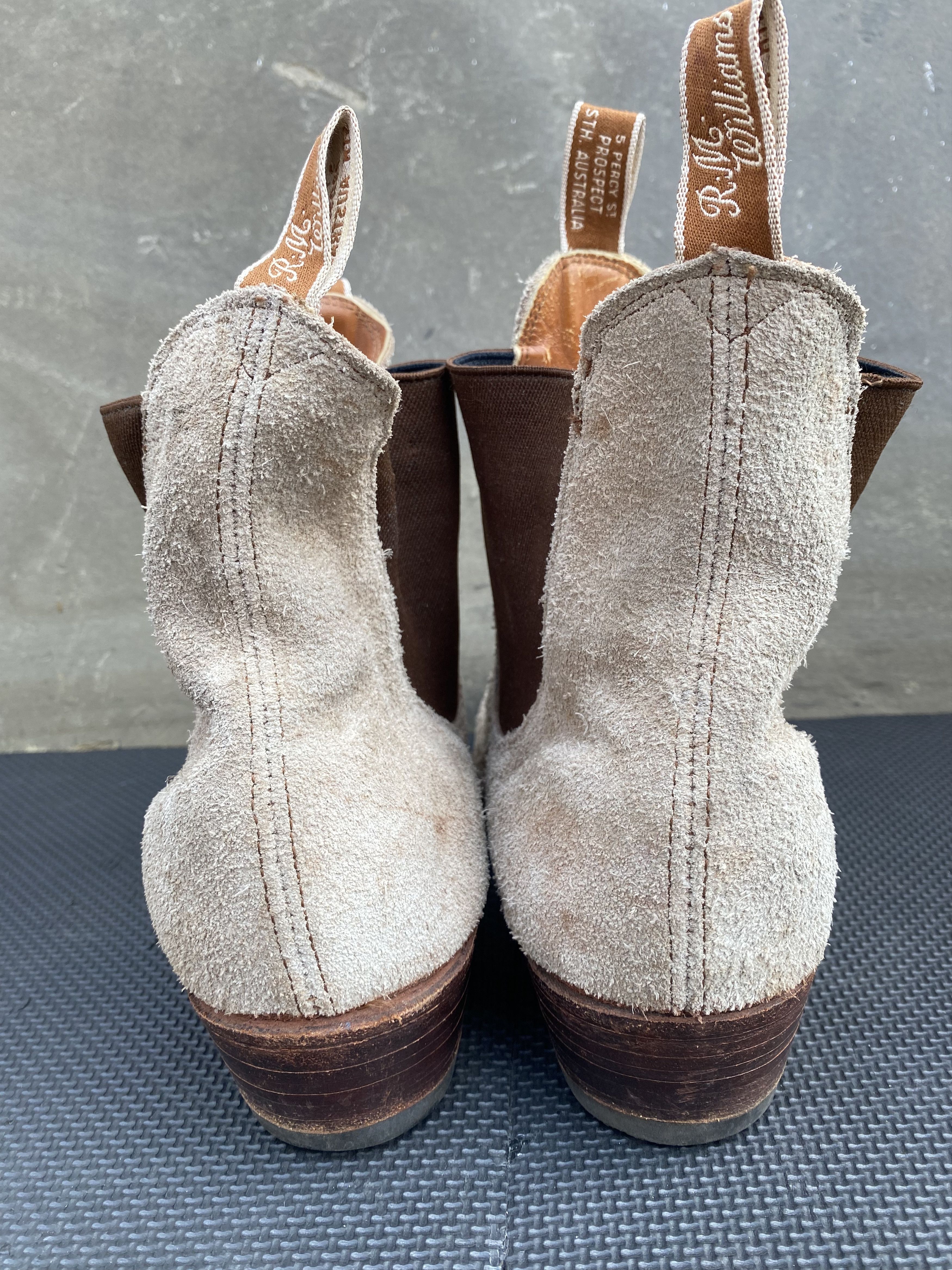 R.M. Williams Vintage RM Williams Taupe Boots Ranch Bushmman Cuban Heel Size US 13 / EU 46 - 7 Thumbnail