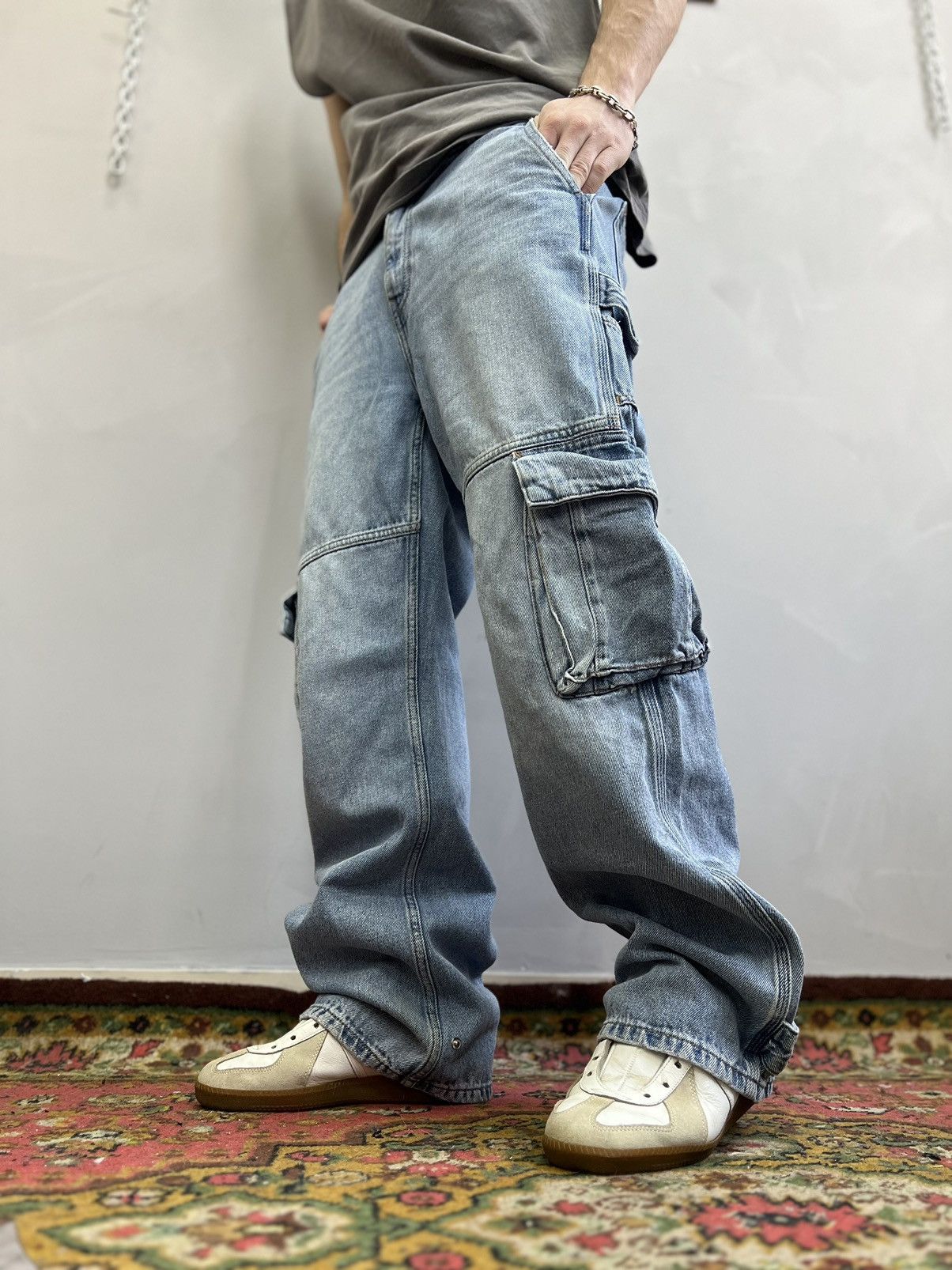 Hysteric Glamour × If Six Was Nine × Le Grande Bleu (L.G.B.) 2000s Unknown Japanese Bondage Cargo Pants y2k style Size US 31 - 4 Thumbnail