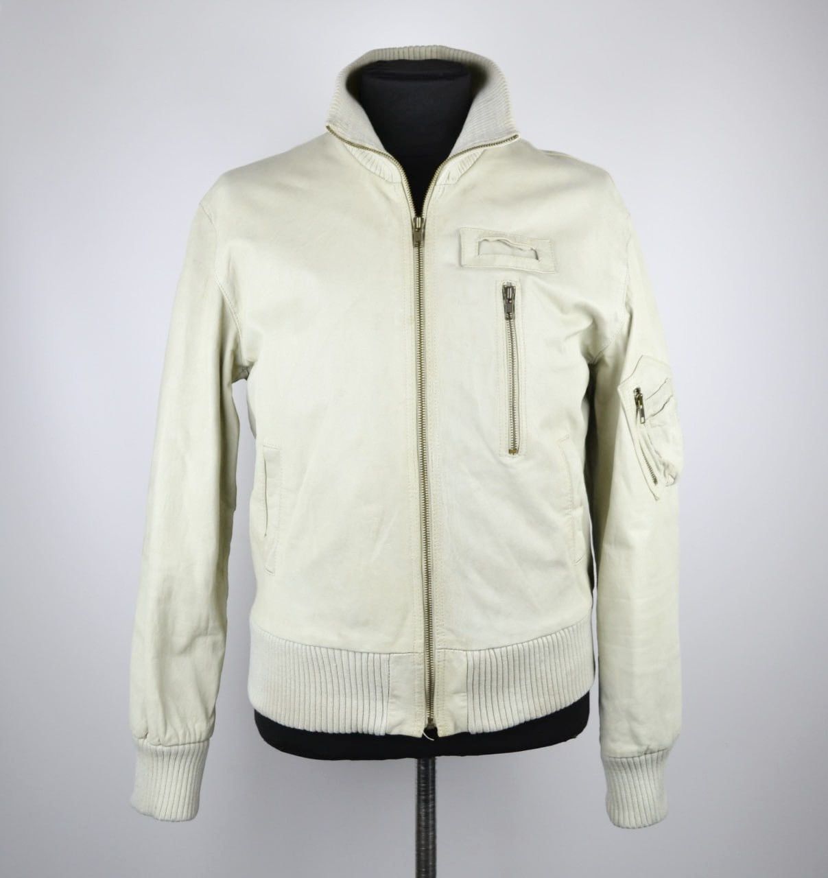 Allsaints Rare Vintage allsaints Jacket Leather Men Size L Size US L / EU 52-54 / 3 - 1 Thumbnail