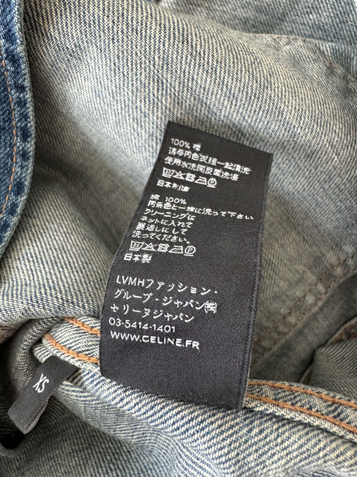 Celine × Hedi Slimane Runway — Celine Safari Denim Jacket Size US S / EU 44-46 / 1 - 15 Thumbnail