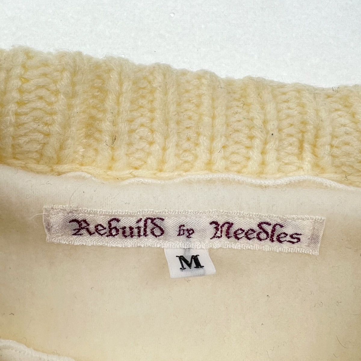 Needles Needles Rebuild Cream Sweater Size US M / EU 48-50 / 2 - 4 Thumbnail