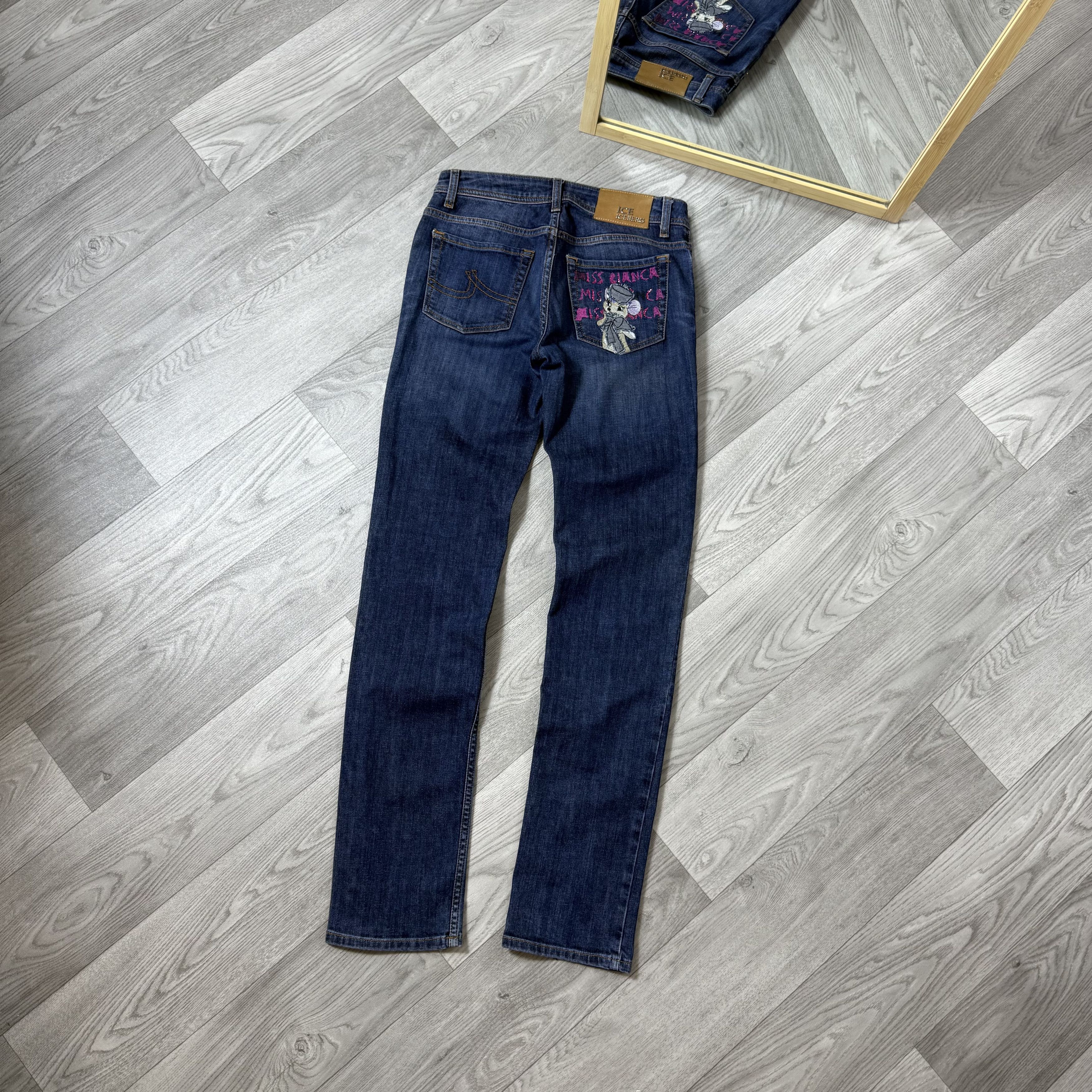 Iceberg Vintage ICE Iceberg London 00s Rare Miss Cianca Jeans Pants Size 28" / US 6 / IT 42 - 1 Thumbnail