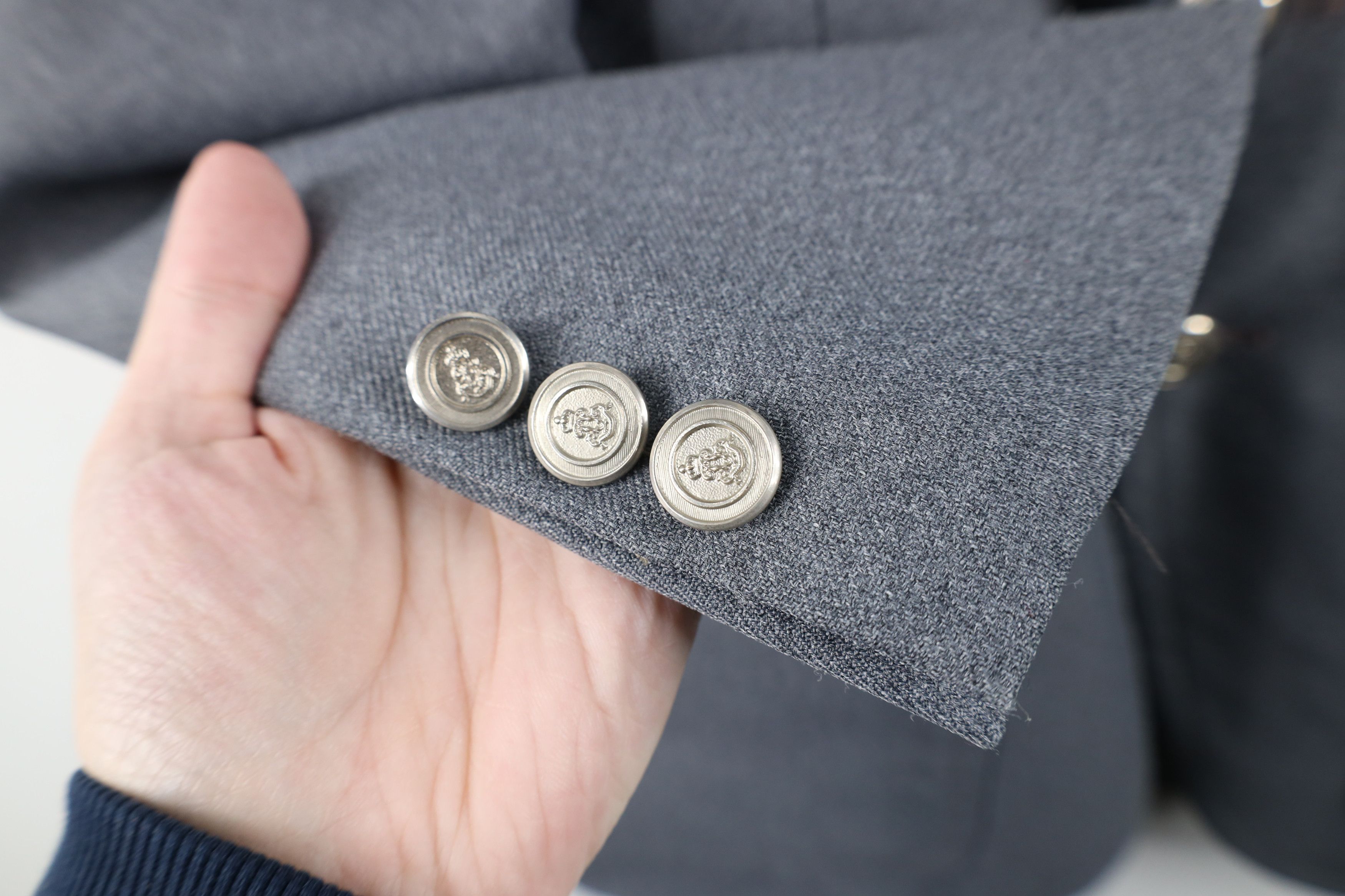 Vintage Vintage 70s Streetwear Suit Coat Blazer Jacket Heather Gray Size US L / EU 52-54 / 3 - 6 Thumbnail