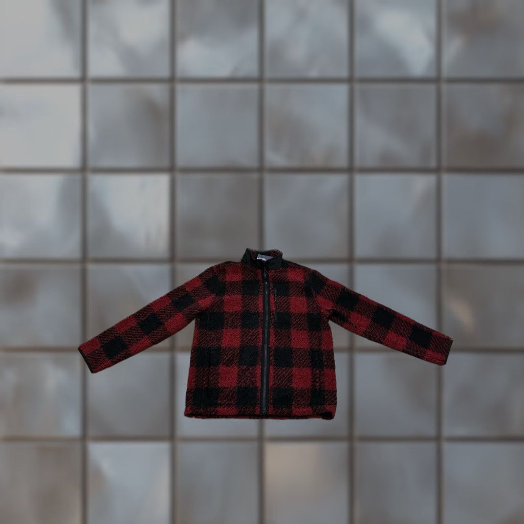 Vineyard Vines Vineyard Vines On The Go Sherpa Full Zip Jacket Men L Plaid Sangria Bluff Red Black NWT Size US L / EU 52-54 / 3 - 1 Thumbnail