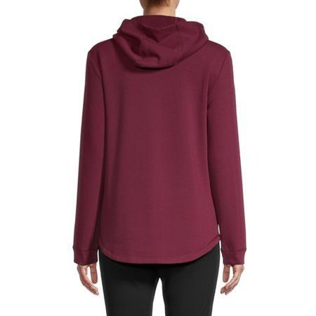 Other St. John’s Bay Quilted front Women’s Hoodie, Burgundy, Sz. S Size S / US 4 / IT 40 - 2 Thumbnail