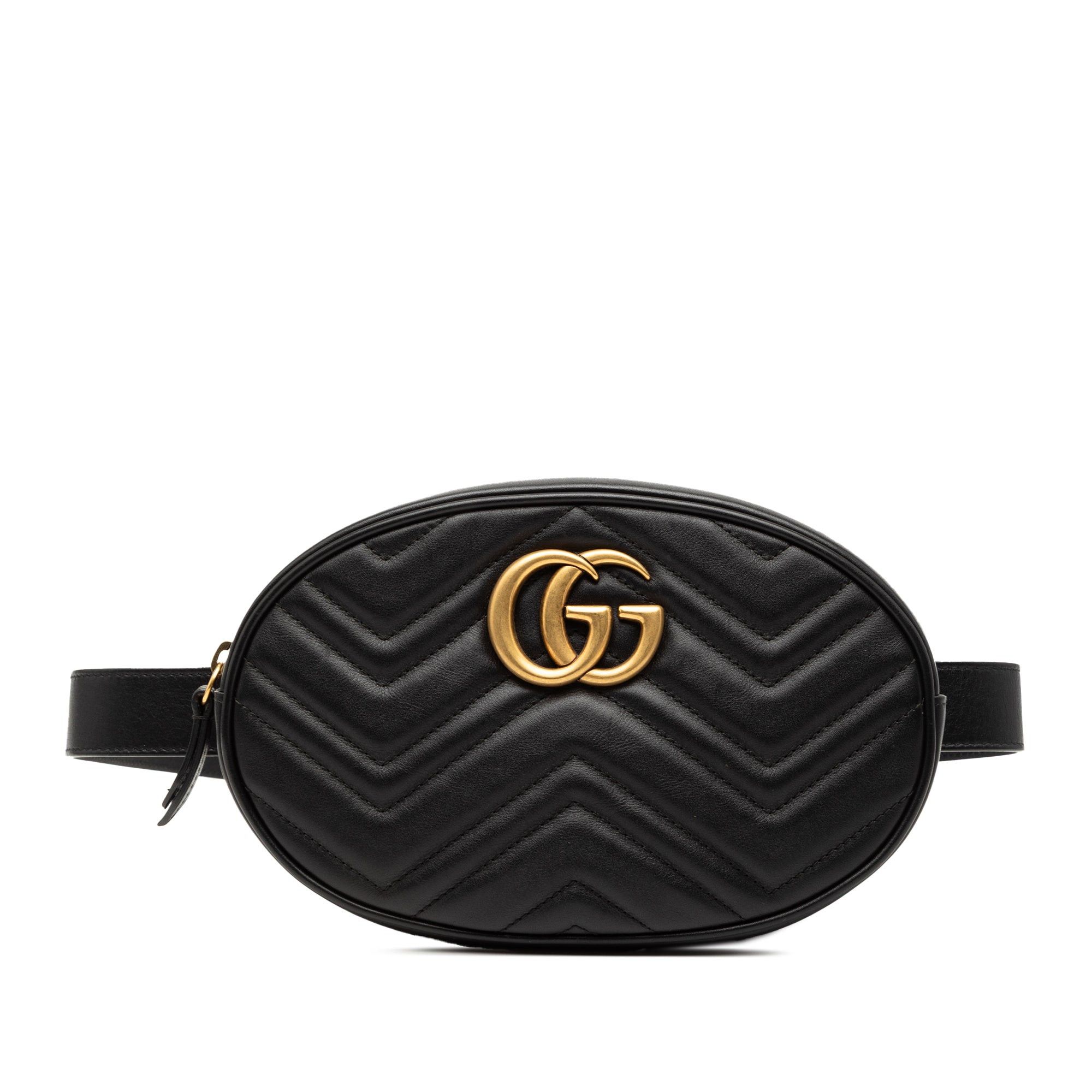 Gucci GG Marmont Matelasse Leather Belt Bag Size ONE SIZE - 1 Thumbnail