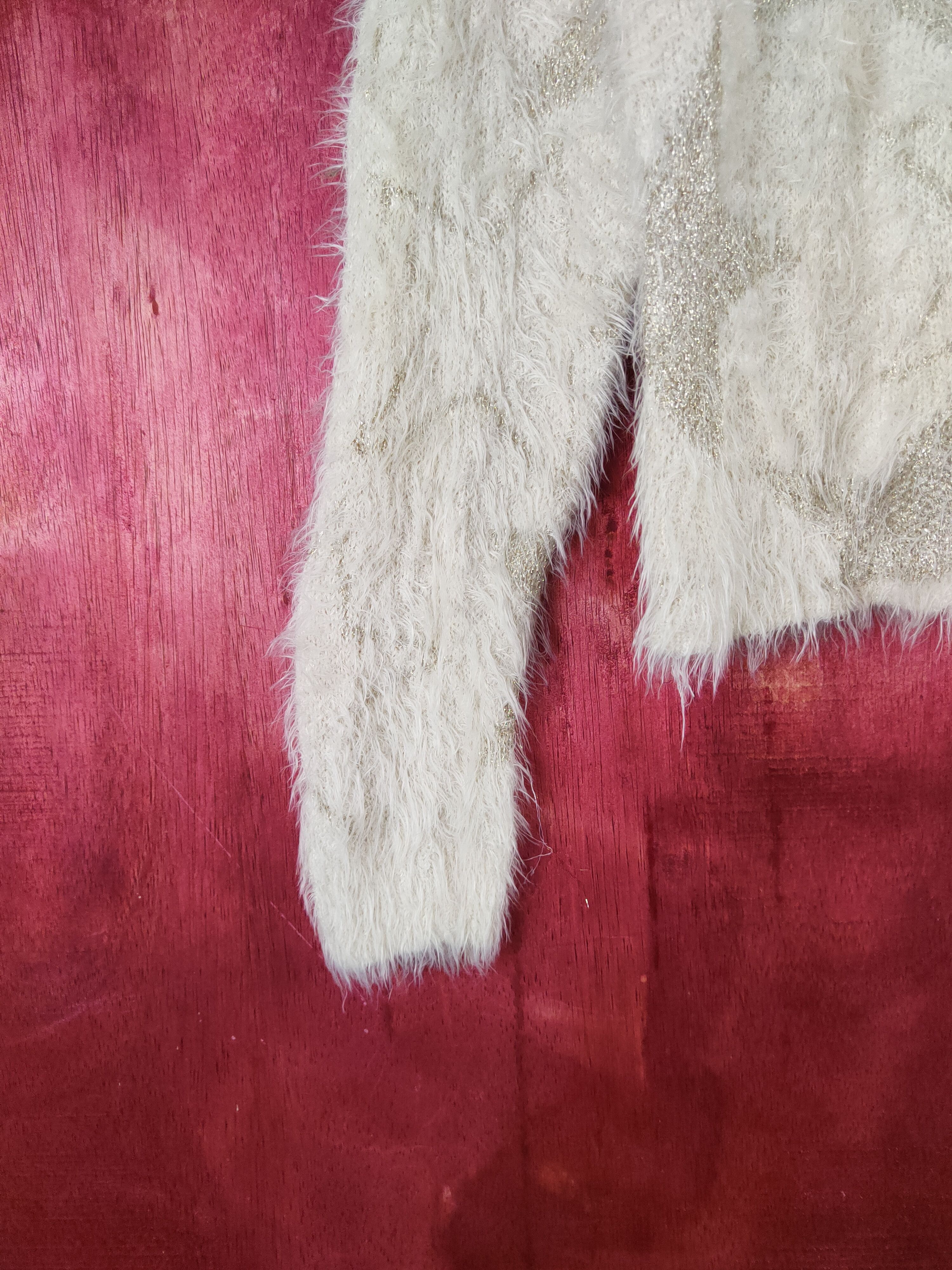 Japanese Brand × Vintage Star Art Stuff 🔥Here's Avenue Cream Fur Mohair Knitwear Size S / US 4 / IT 40 - 4 Thumbnail