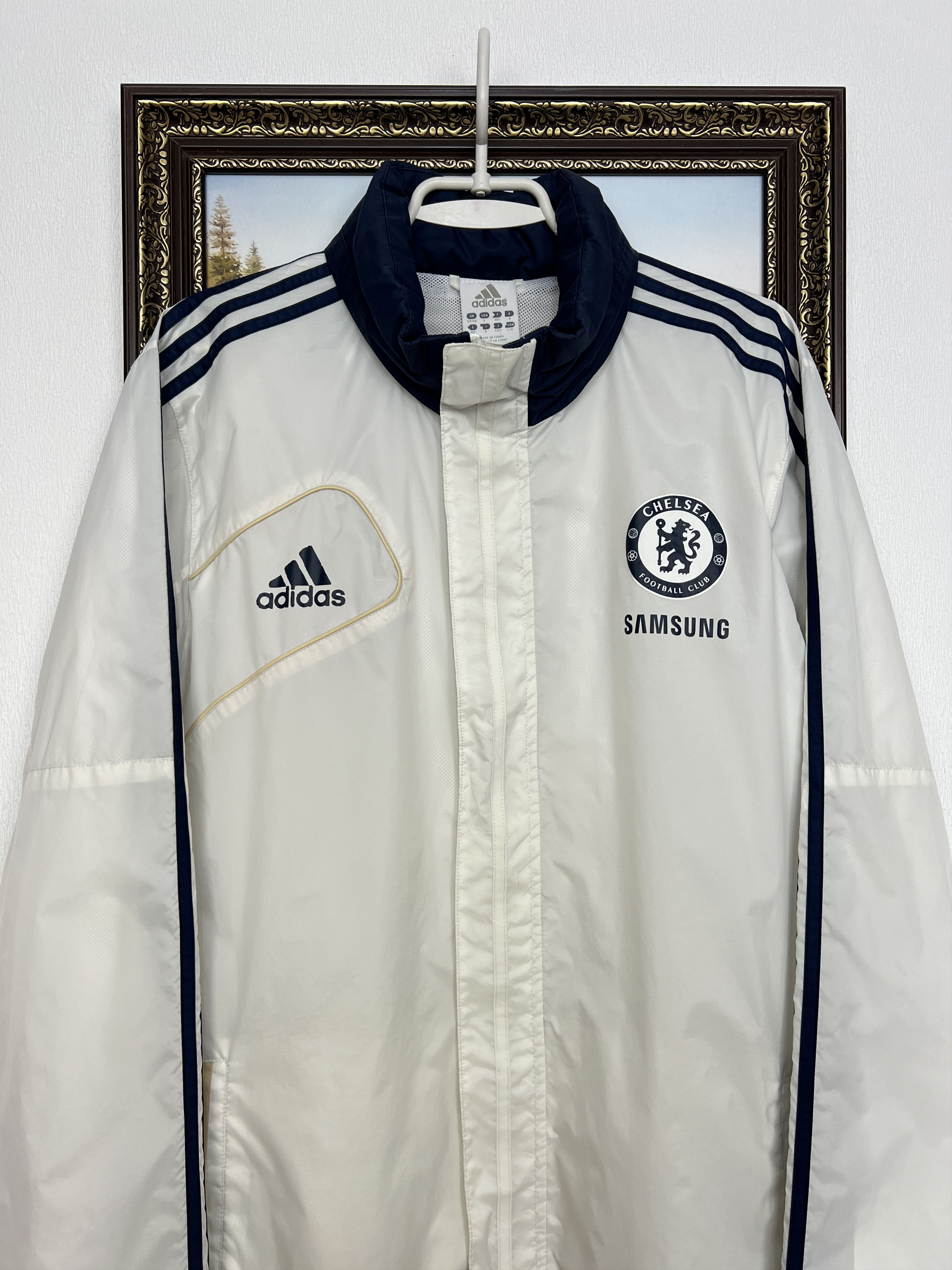 Adidas Vintage Chelsea Football Hooded Jacket Track Top Windbreaker Size US L / EU 52-54 / 3 - 2 Thumbnail
