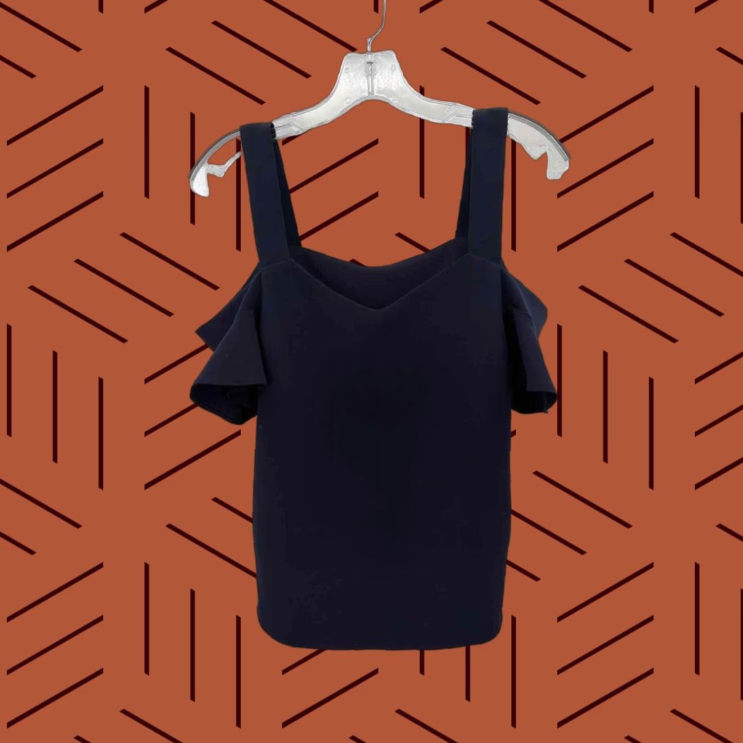 Vintage Alya Navy Blouse Small Size S / US 4 / IT 40 - 1 Thumbnail