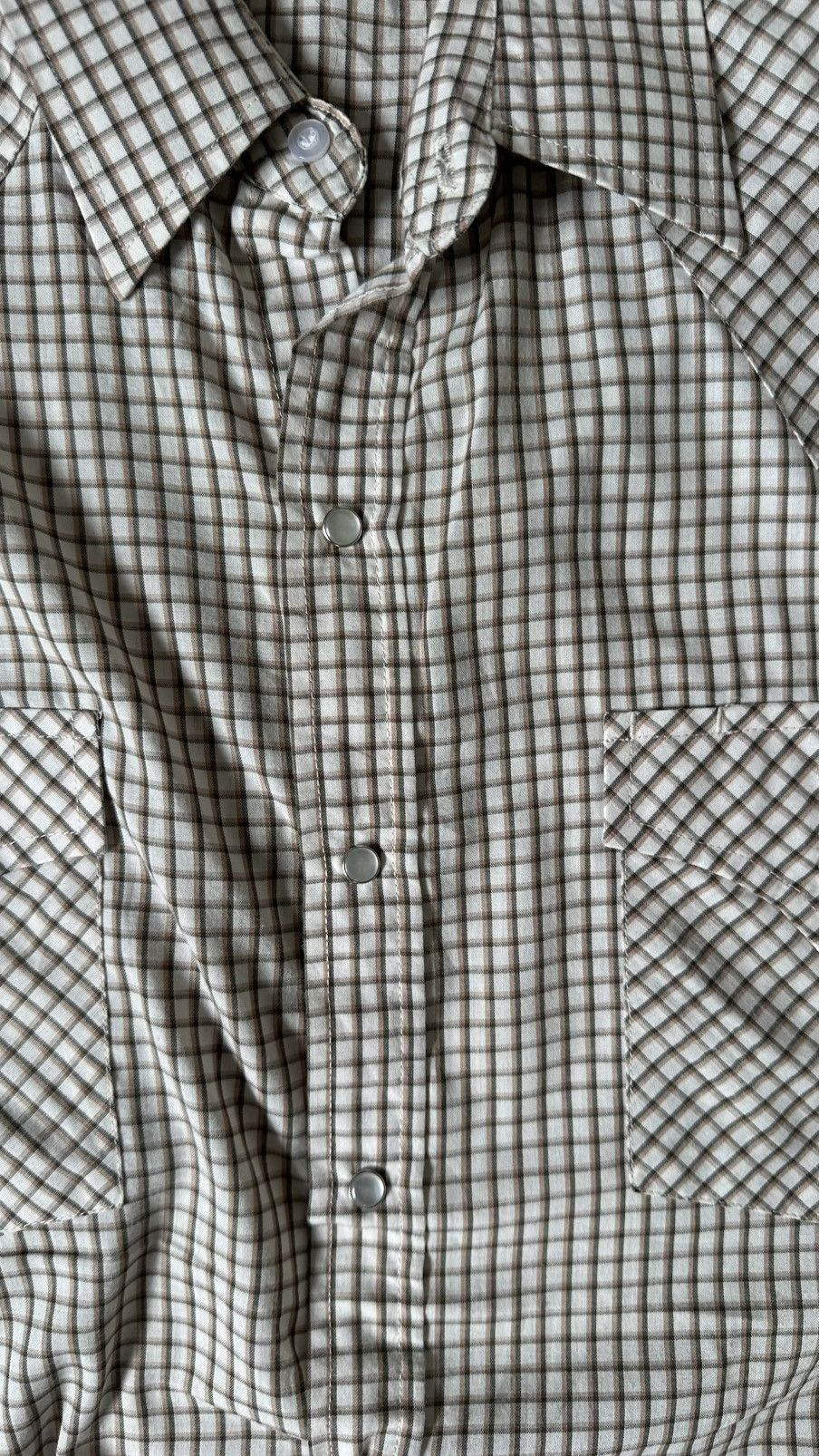 Vintage VINTAGE PLAINS WESTERN WEAR CHECKERED PEARL SNAP SHIRT Size US XL / EU 56 / 4 - 5 Thumbnail
