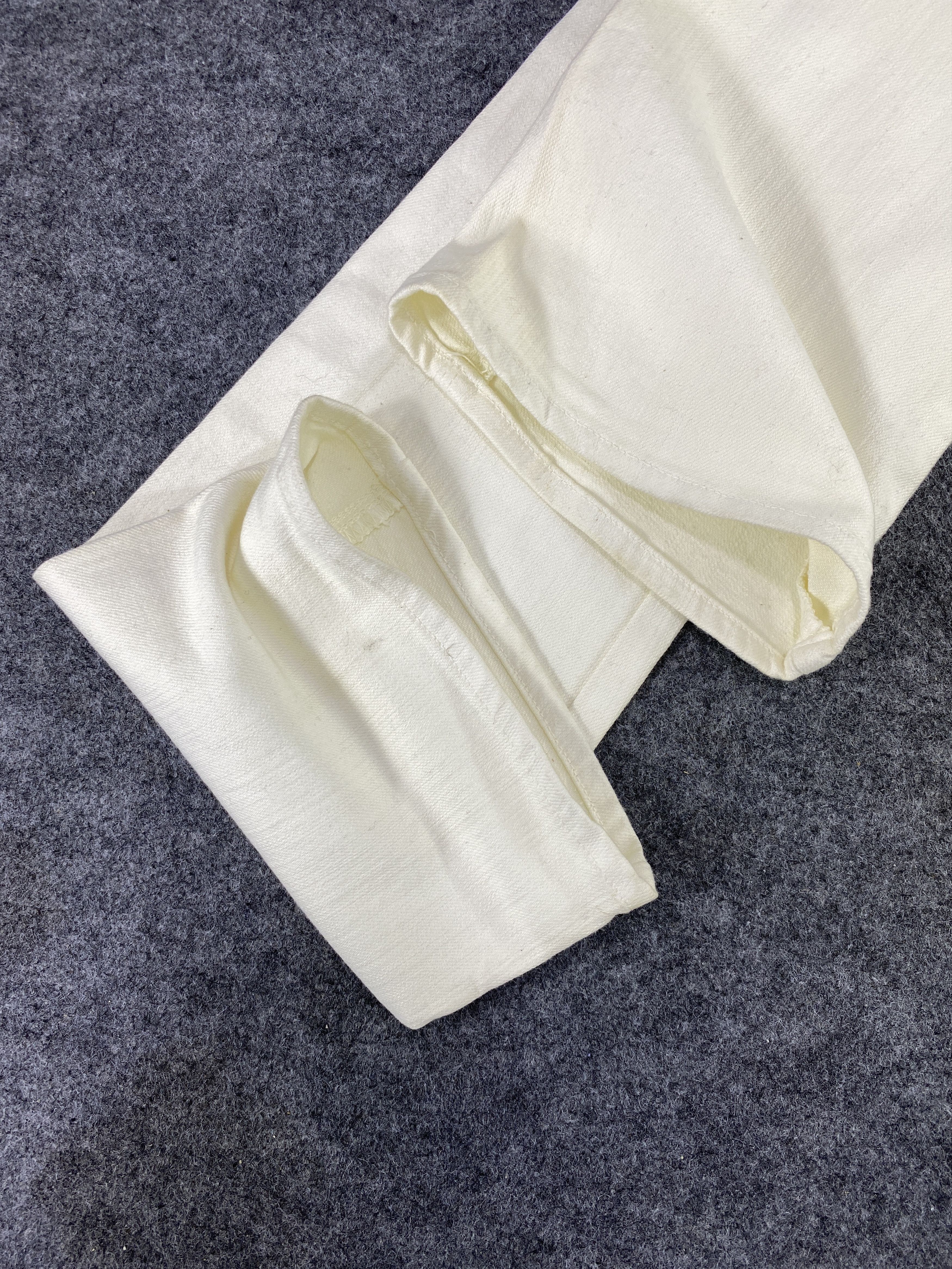 Japanese Brand Brappers Lasting Comfort White Flare Jeans-J1059 Size 27" / US 4 / IT 40 - 12 Thumbnail