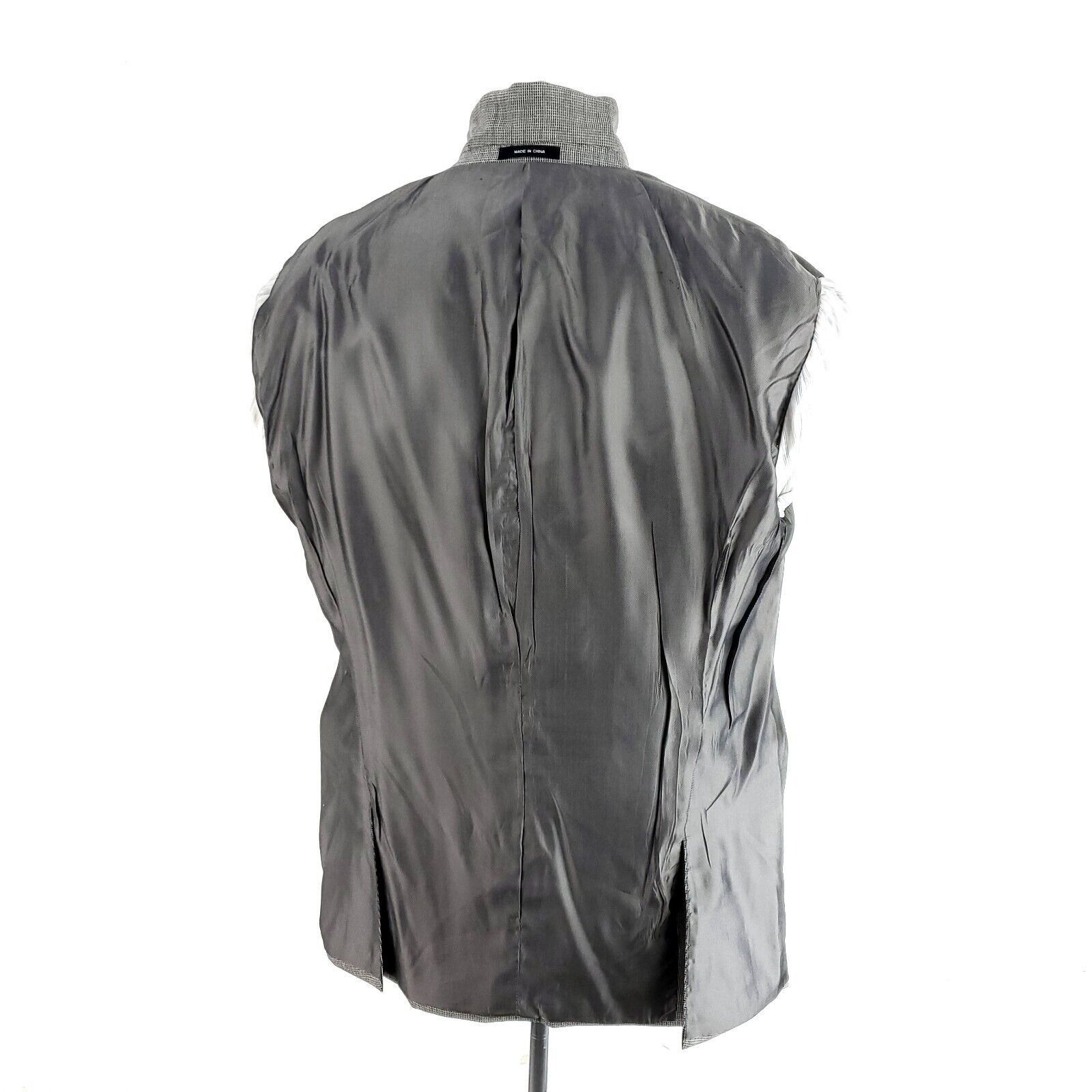 Calvin Klein Calvin Klein Heavy Wool 3 Button Sport Coat 40R Gray Check B Size 40R - 10 Thumbnail