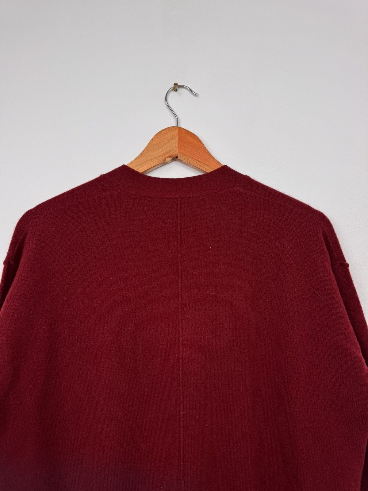 Joseph Joseph Women Wool V Neck Sweater Burgundy Size S Size US S / EU 44-46 / 1 - 10 Thumbnail