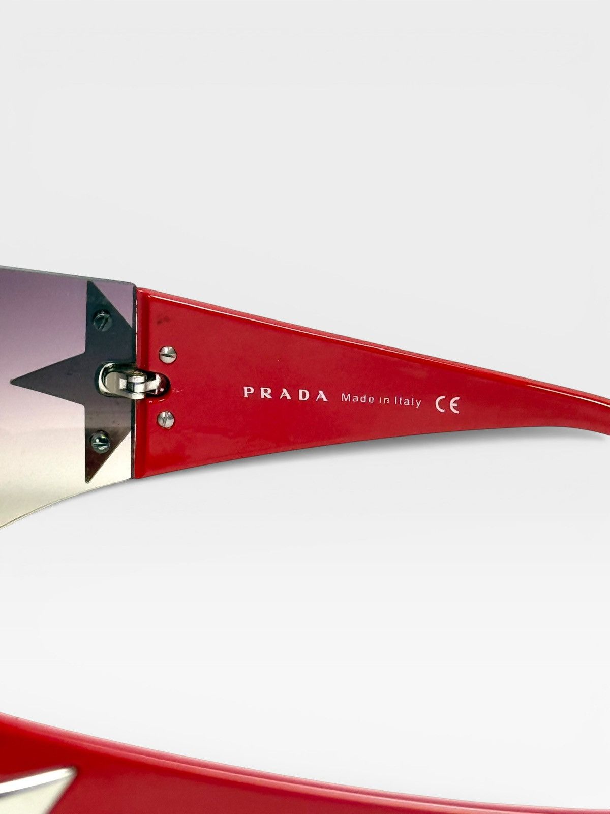 Prada Y2K ICONIC PRADA CHROME STAR SUNGLASSES Size ONE SIZE - 5 Thumbnail
