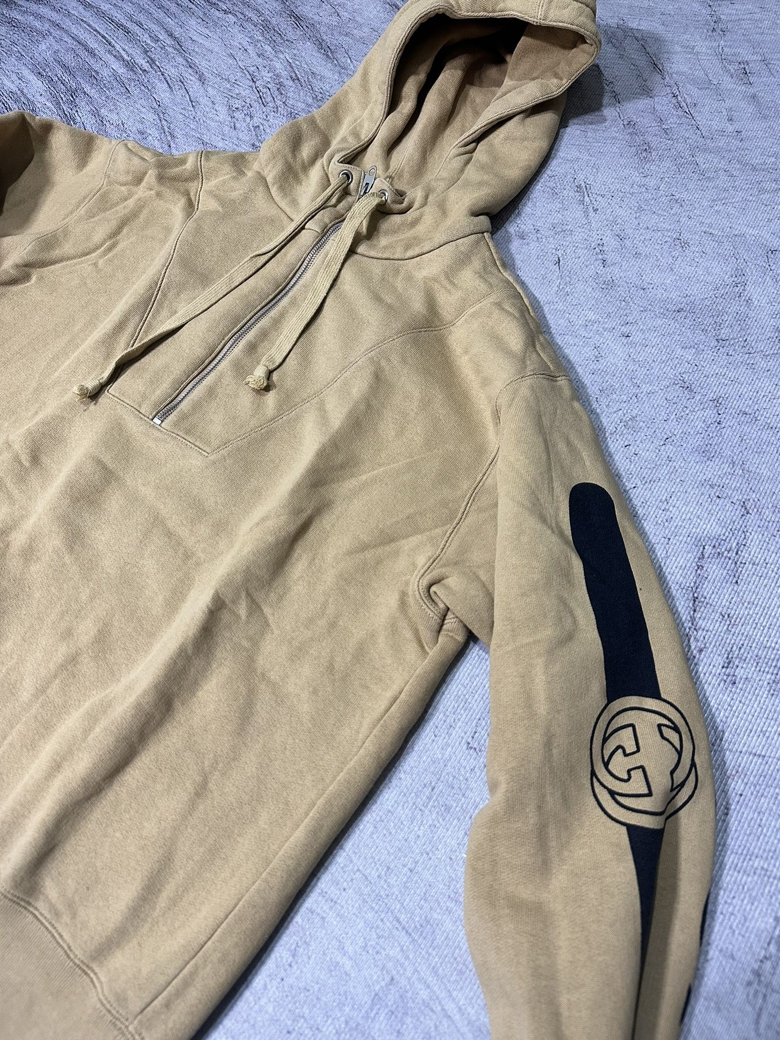 Gucci Gucci Sweatshirt Half Zip Belt Popover Logo Sleeve Hoodie Size US S / EU 44-46 / 1 - 7 Thumbnail